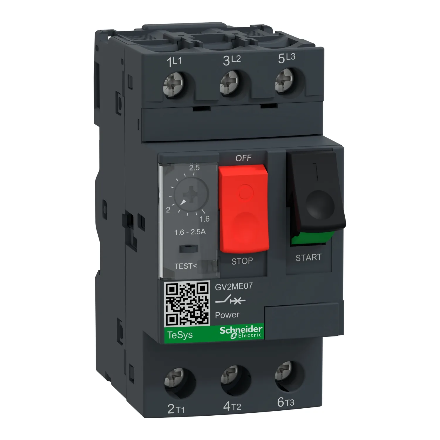 Schneider GV2ME07 - GV2ME07 - Motor koruma şalteri; 0.75kW; 230÷690VAC; DIN rayına montaj için; IP20