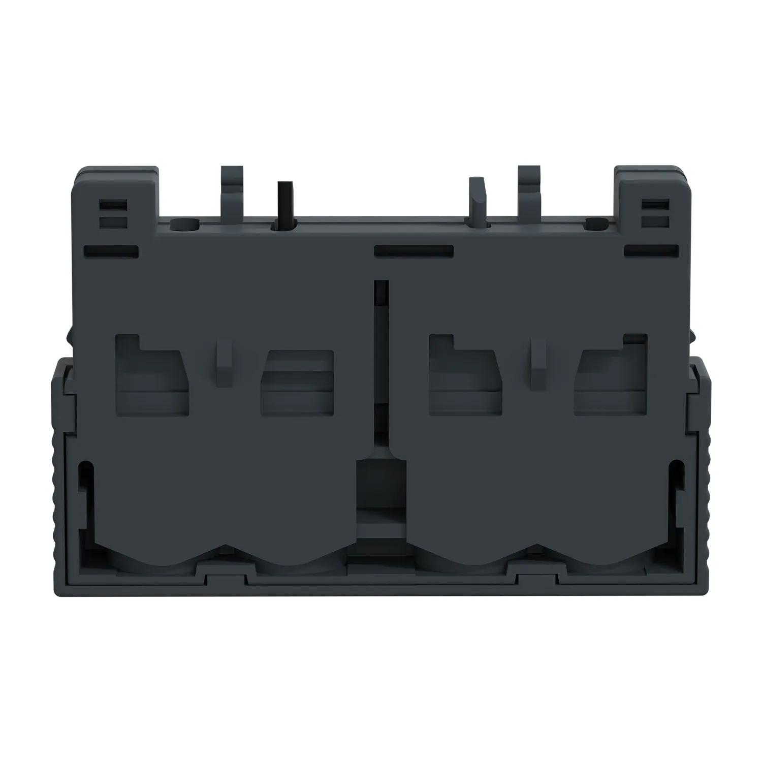 Broches de support; NO + NC; frontal; Prises: bornes à vis - 4