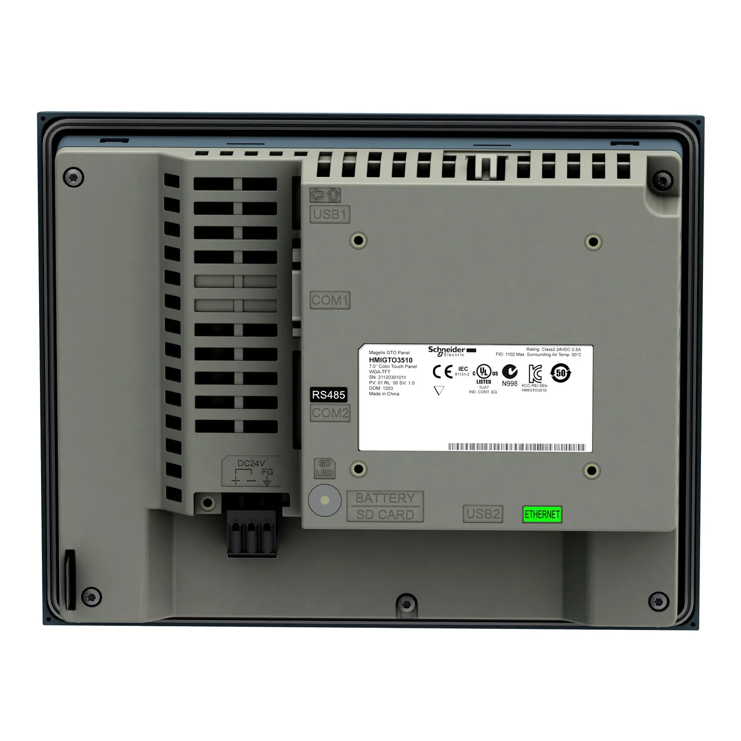gelişmiş dokunmatik ekran panel 800 x 480 piksel WVGA - 7.0 inç TFT - 96 MB - 2