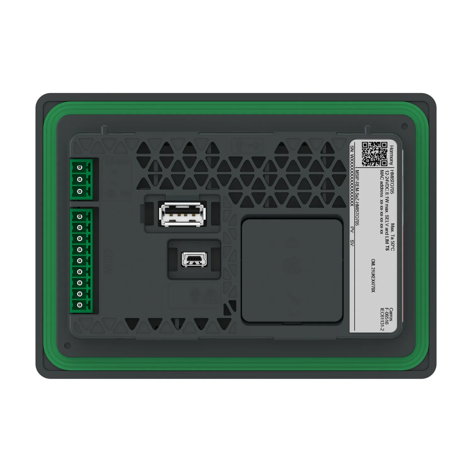 Schneider HMISTO705 - Harmony STO7 4,3"W Kompakt-HMI, Touch-Display resistiv, 1 x RS-232C-Klemmleiste