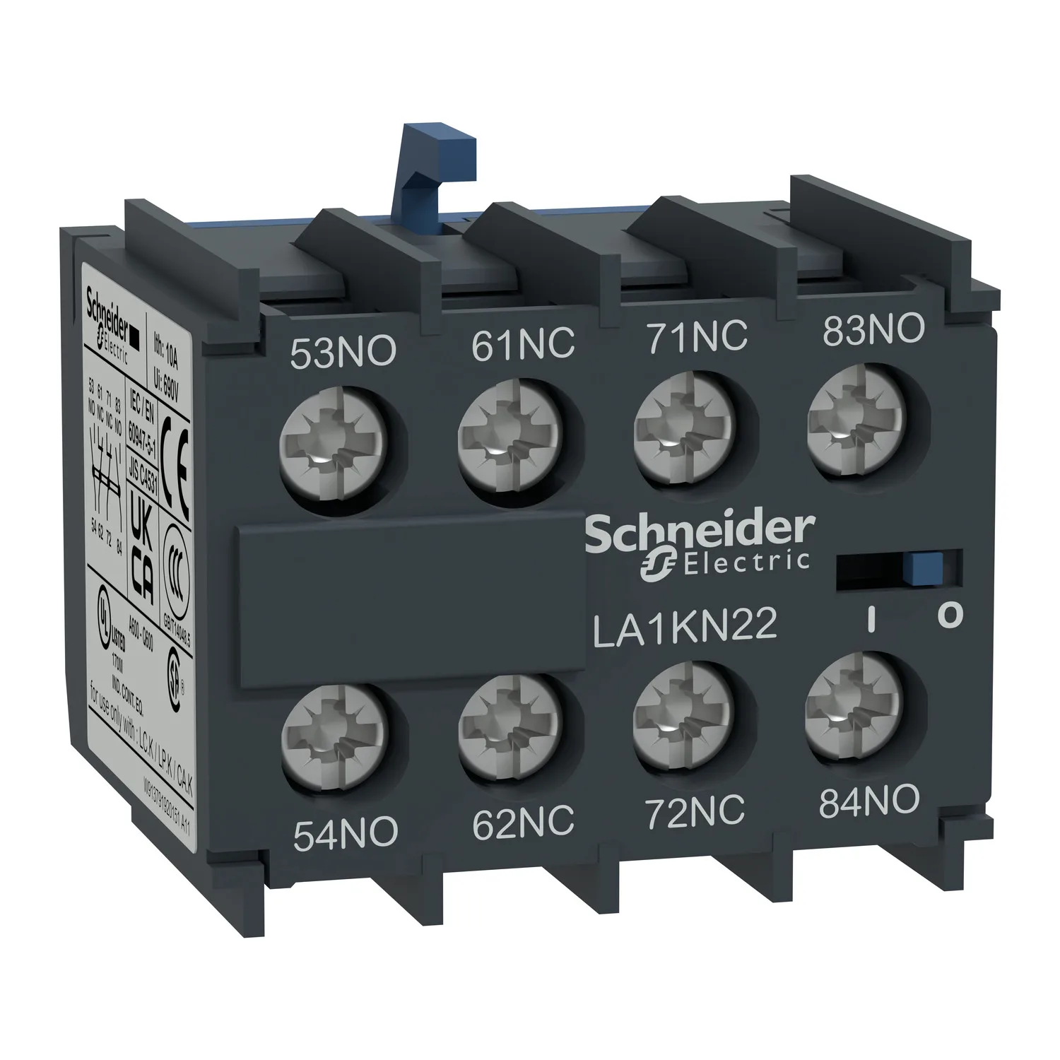 Schneider LA1KN22 - LA1KN22 - Yardımcı kontaklar; vidalı terminaller; ön; TeSys K