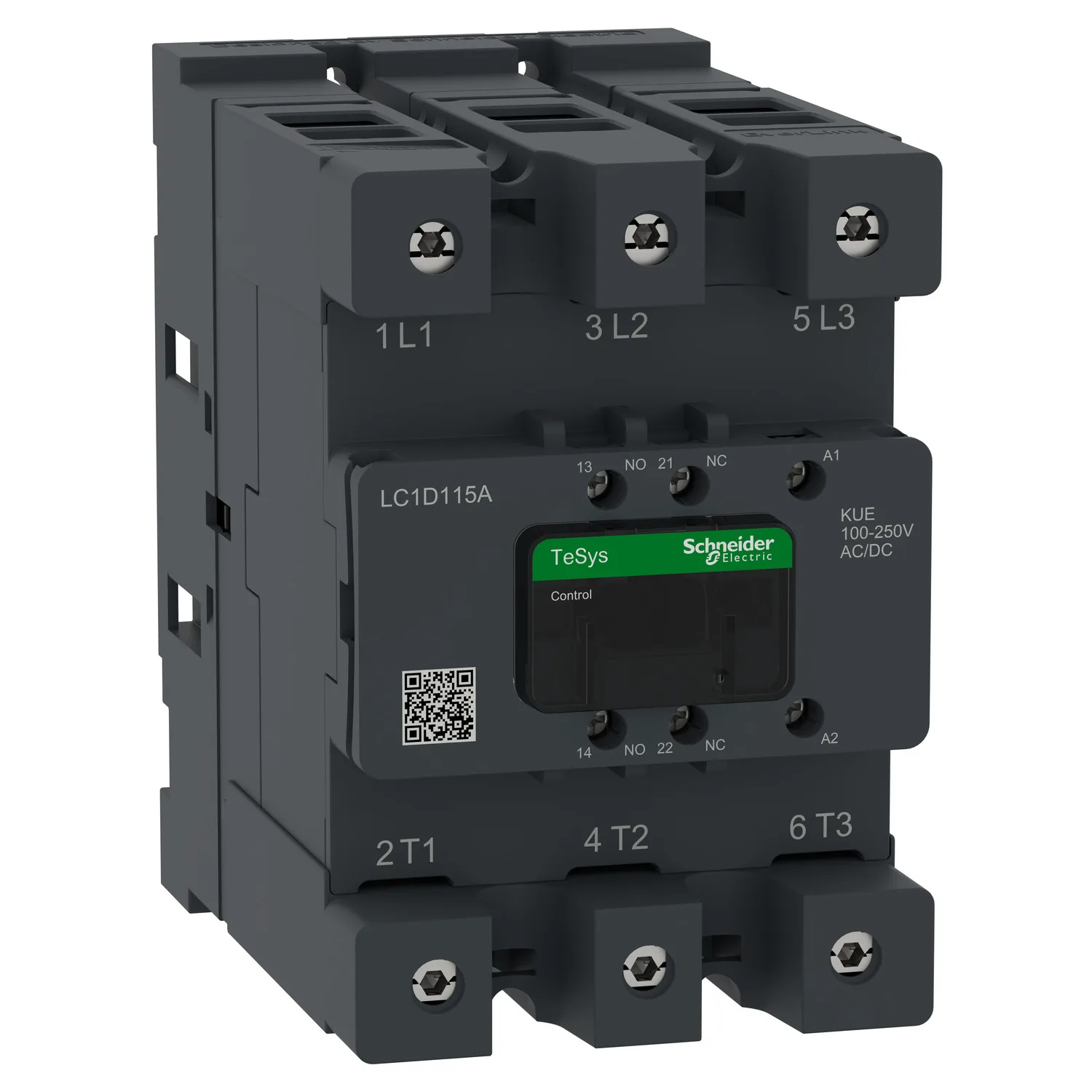 Schneider LC1D115AKUE - TeSys Deca Kontaktör 115A 3P 100-250V ACDC