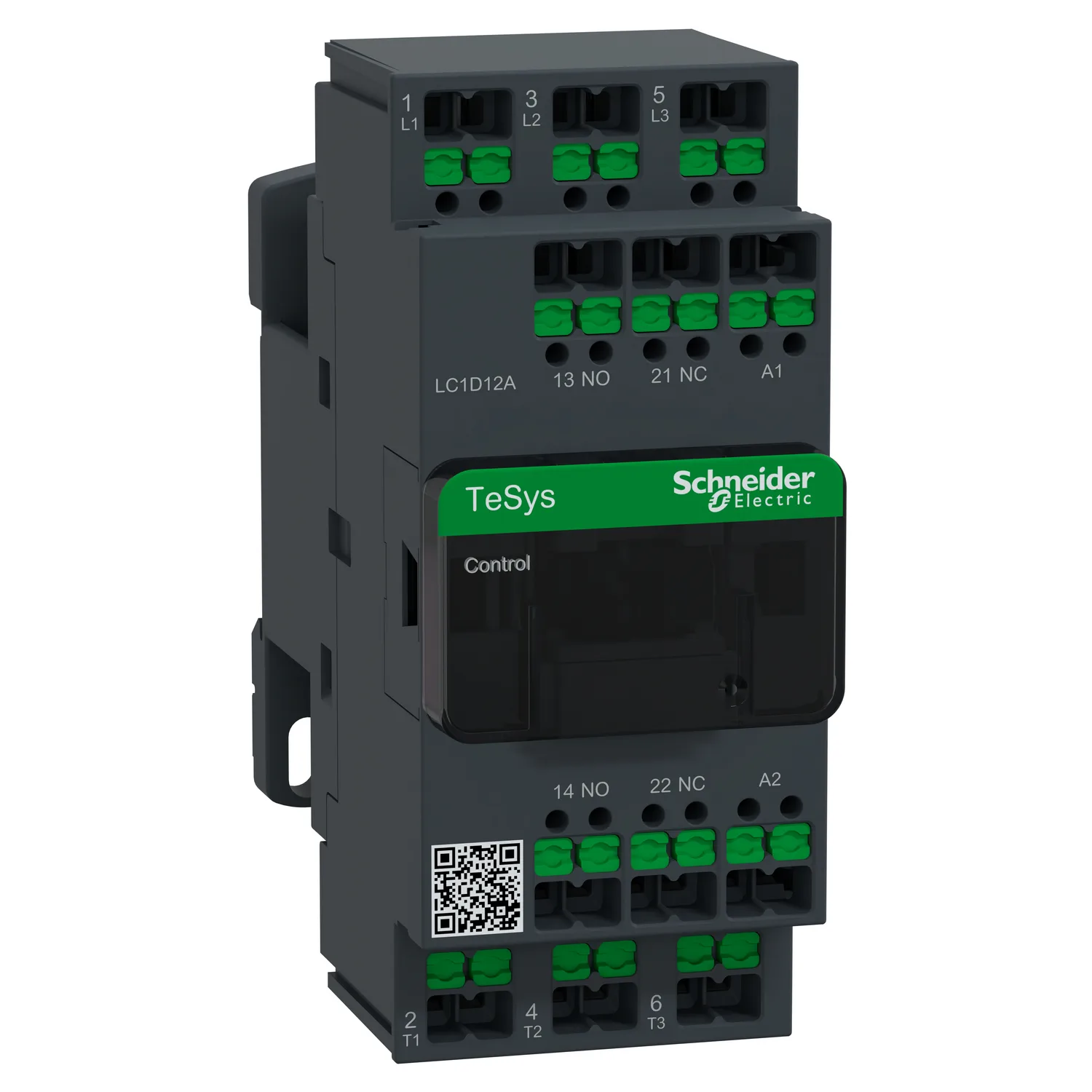 Schneider LC1D12AM7 - TeSys Deca Kontaktör 3P 12A 220VAC Snap-in