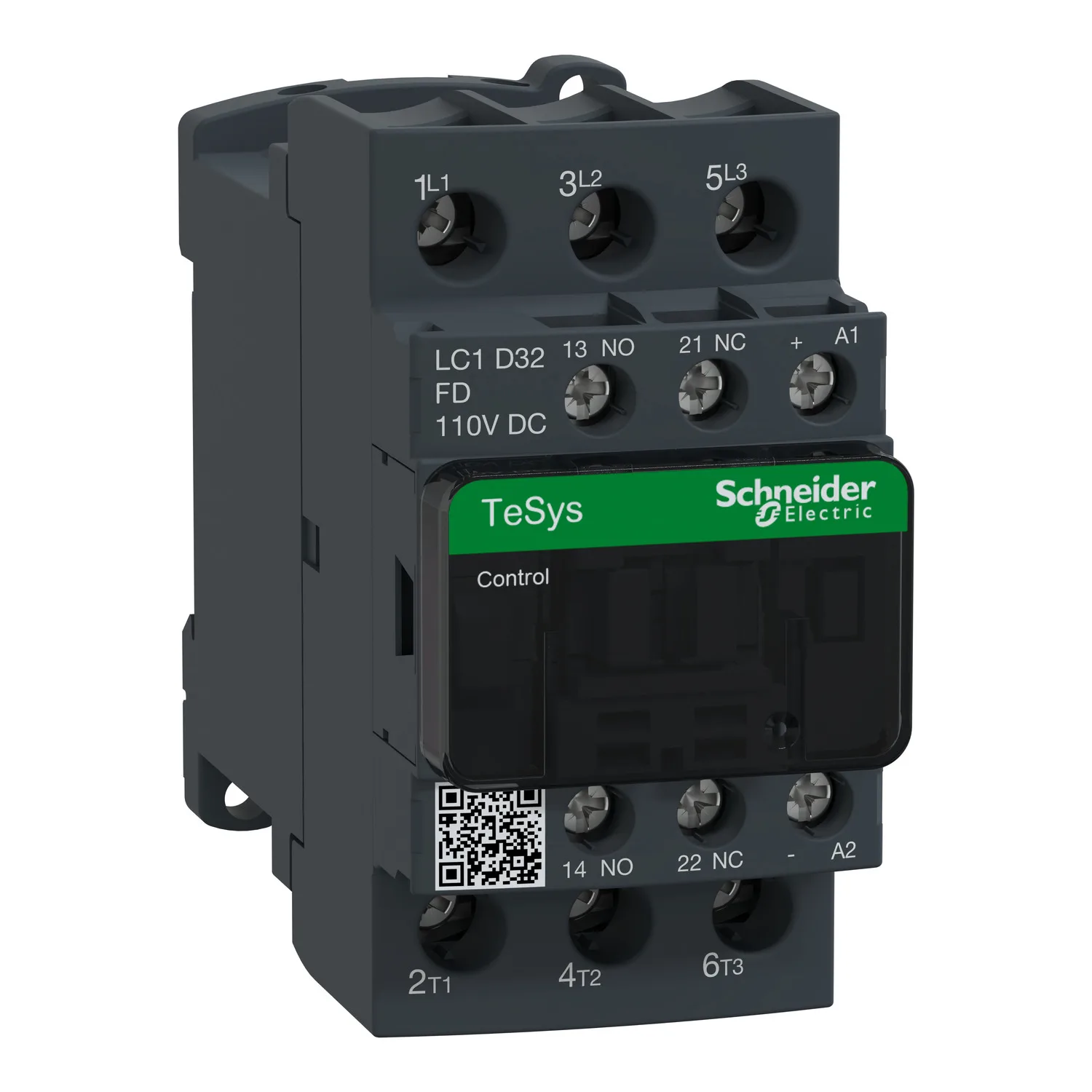 Schneider LC1D32FD - Schütz: 3-polig; NO x3; Hilfsschütze: NC + NO; 110VDC; 32A; TeSys D