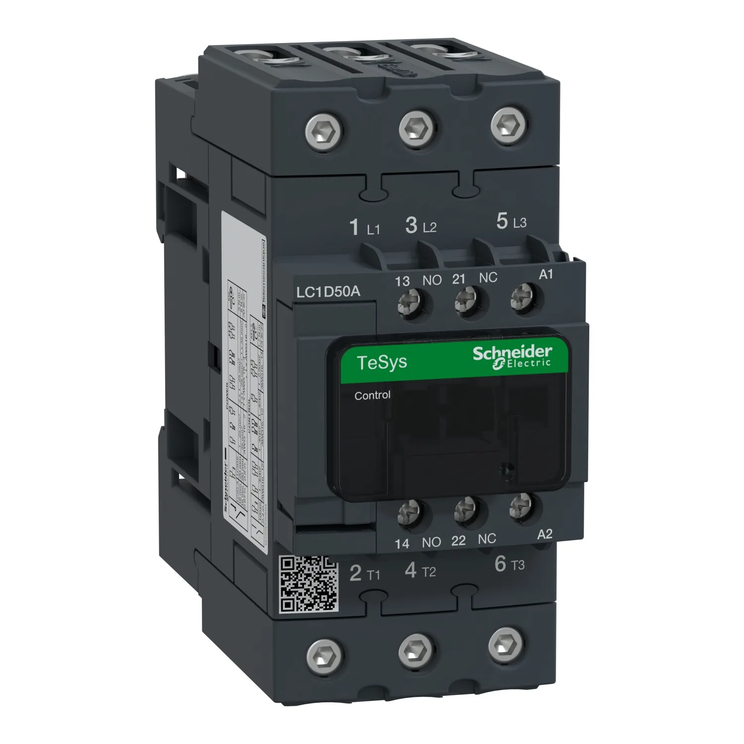Schneider LC1D50AE7 - LC1D50AE7 - TeSys Deca Kontaktör 3P 50AAC3 48VAC