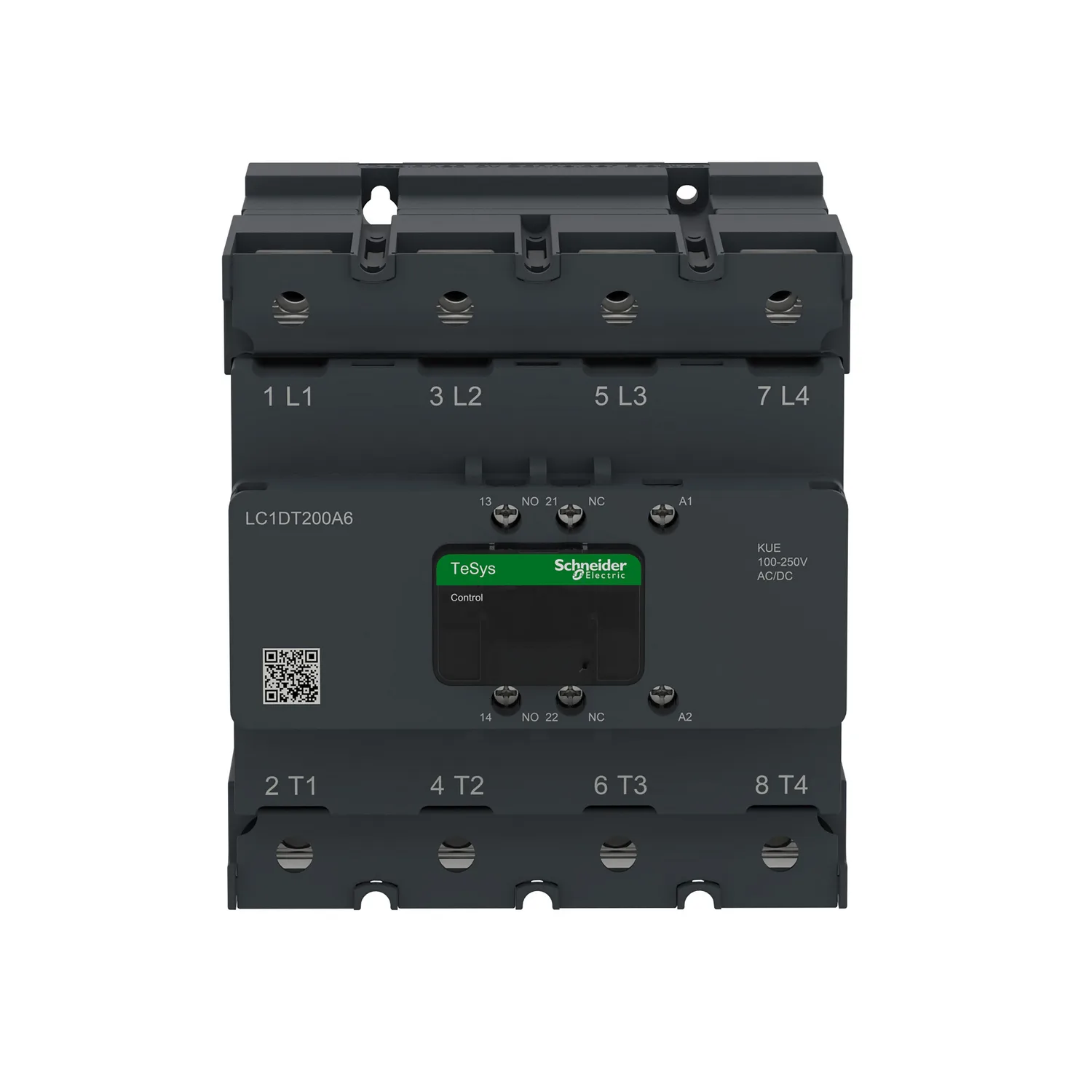 LC1DT200A6KUE - TeSys Deca Kontaktör 200A 4P 100-250V ACDC - 5