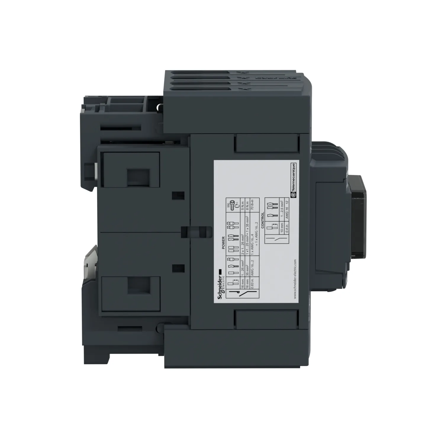 LC1DT60ABNE - TeSys Deca Kontaktör 4P 60A AC3 NA+NK 24-60V ACDC EVLK - 6