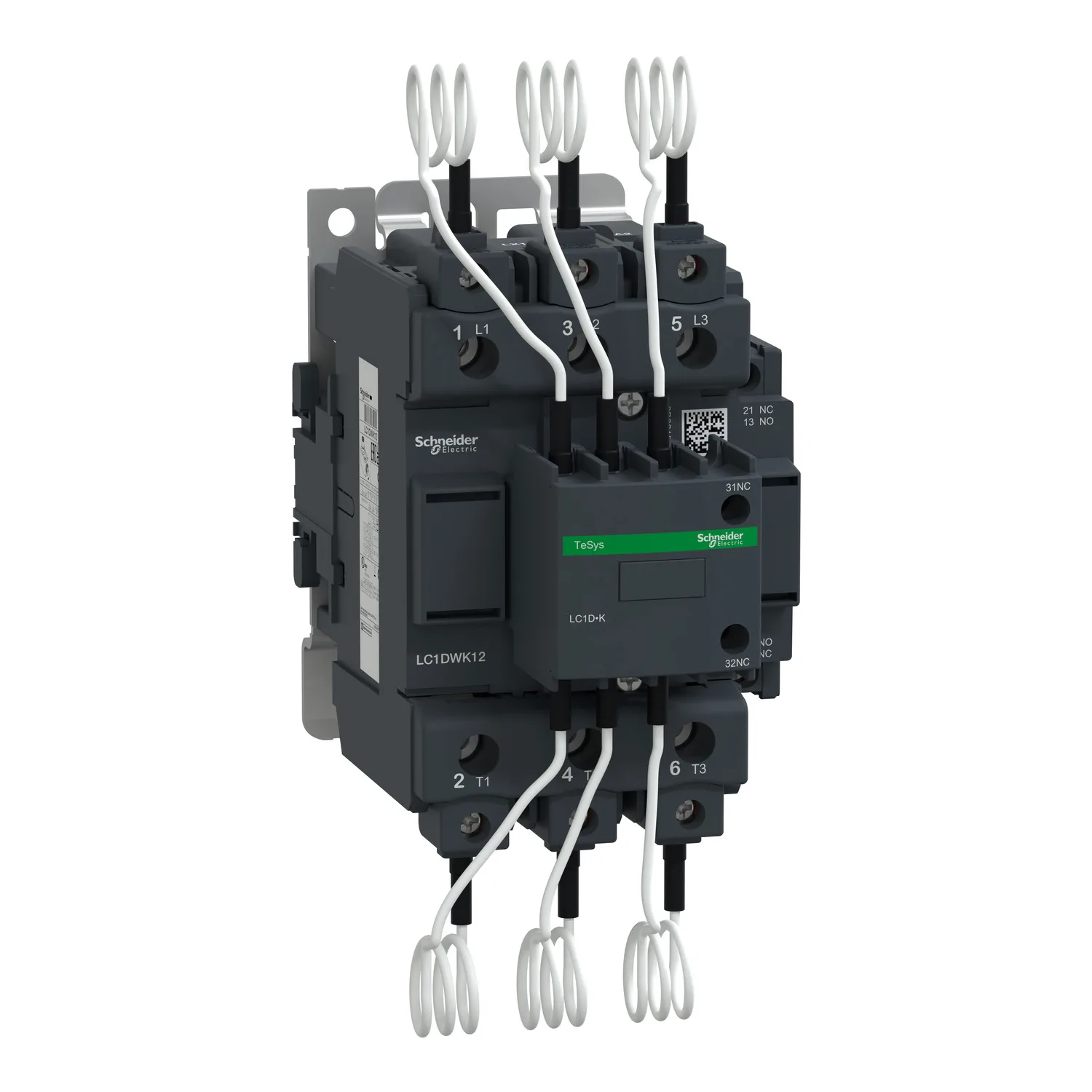 Schneider LC1DWK12M7 - Contactor: 3-pole; NO x3; Auxiliary contacts: NC x2 + NO; 220VAC