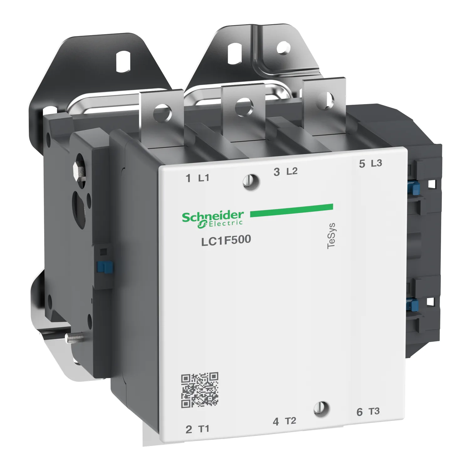 Schneider LC1F500Q7 - Leistungsschütz LC1F 3p, 250 kW, 500 A, 400 V AC3, Spule 380 V AC