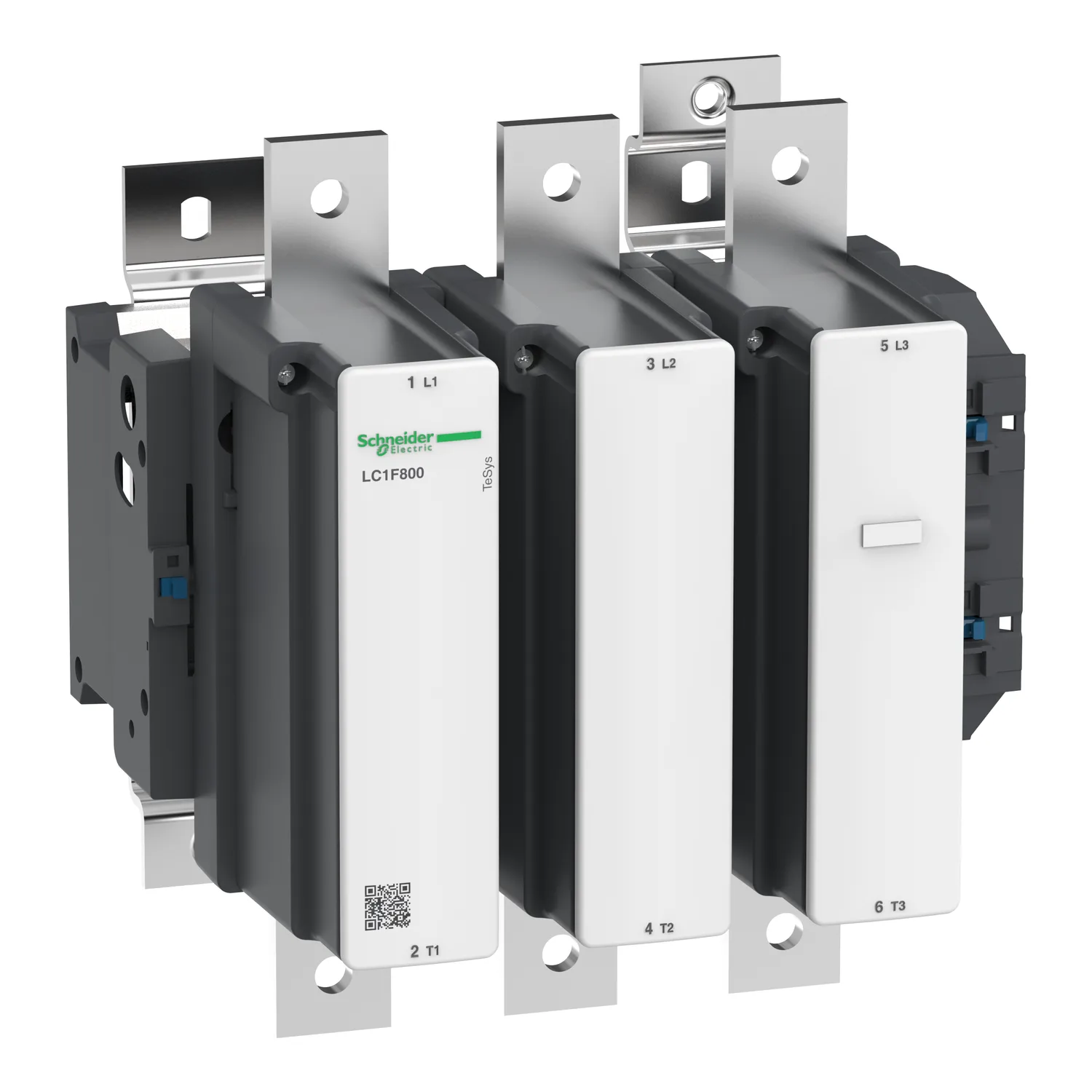 Schneider LC1F800QW - Leistungsschütz LC1F 3p, 450 kW, 800 A, 400 V AC3, Spule 400 V DC