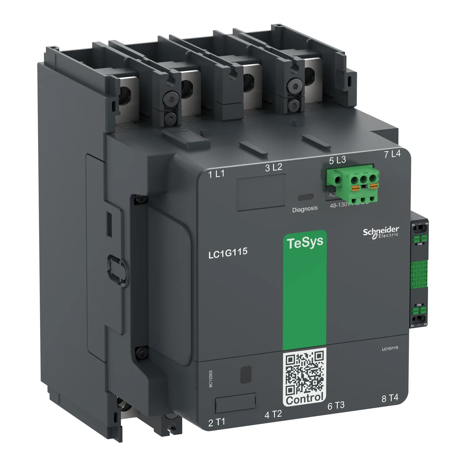 Schneider LC1G1154EHEN - LC1G1154EHEN - TeSys Giga Kontaktör TeSysG115 4P Standart 48-130V ACDC