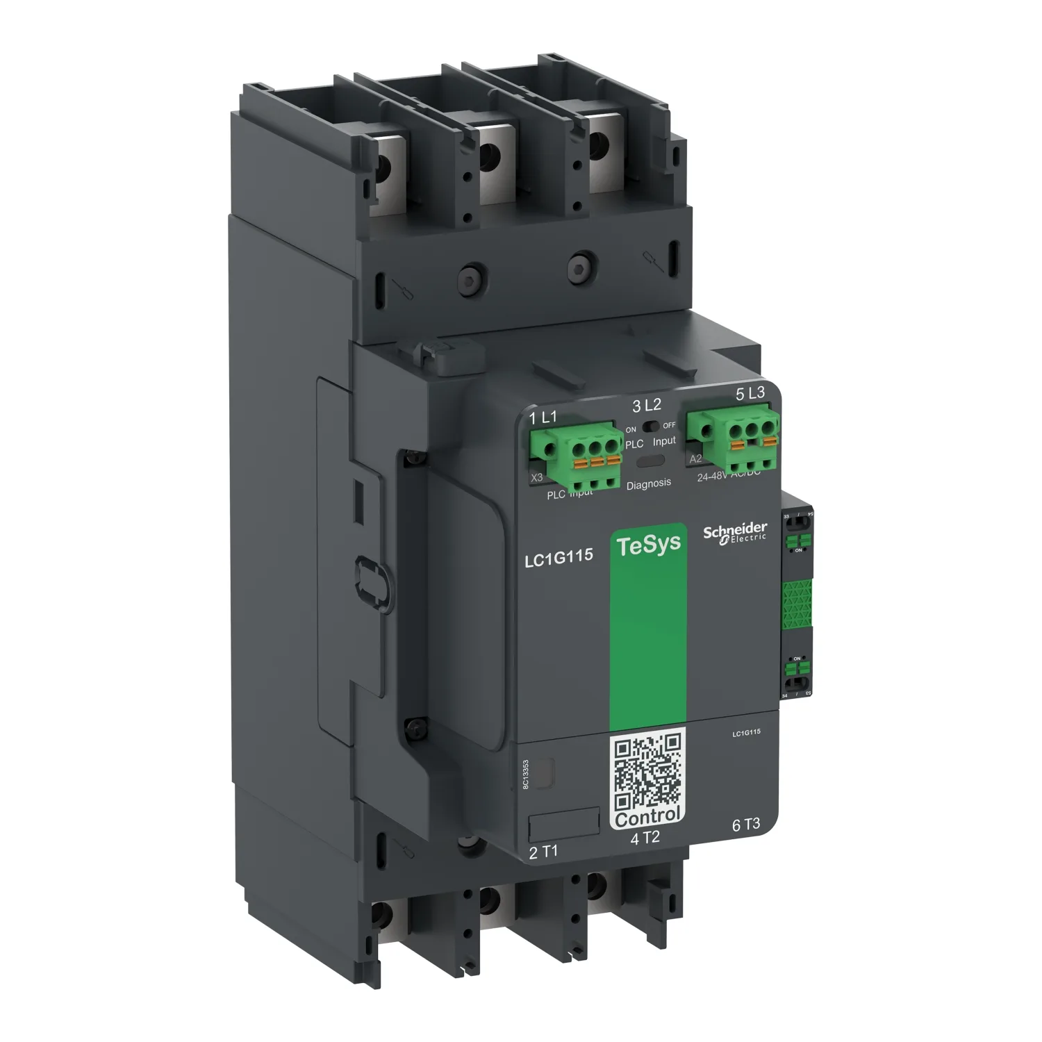 Schneider LC1G225LSEA - LC1G225LSEA - TeSys Giga Kontaktör TeSysG225 3P İleri seviye 200-500V ACDC