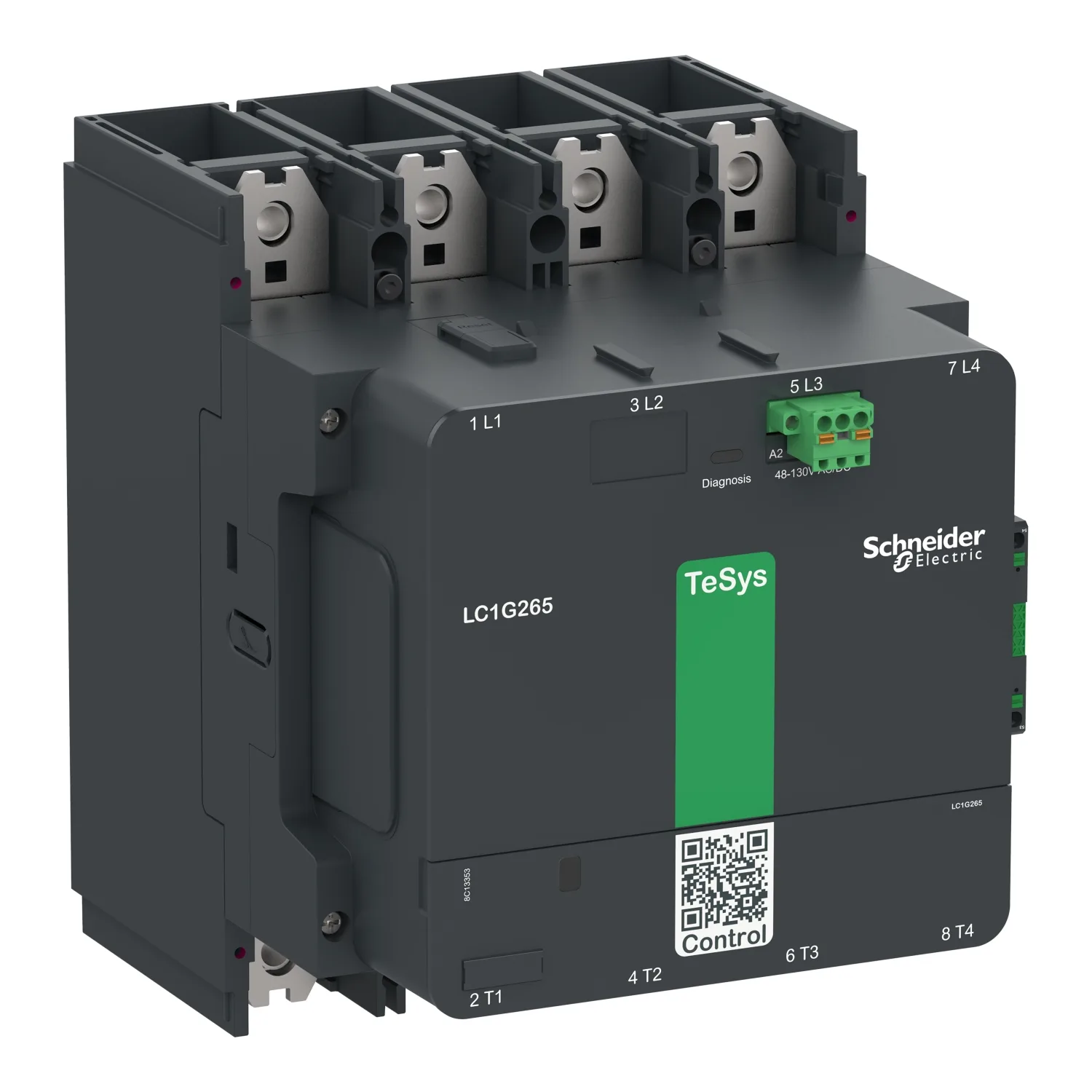 Schneider LC1G5004EHEN - TeSys Giga Kontaktör TeSysG500 4P Standart 48-130V ACDC