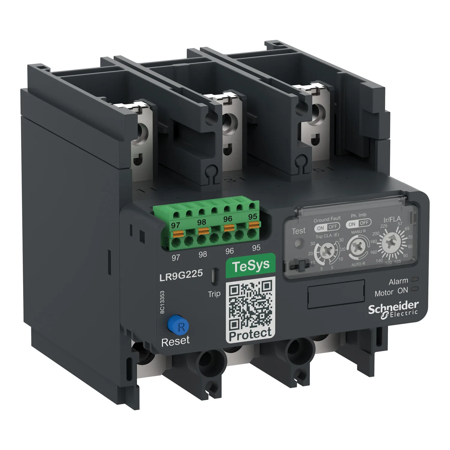Schneider LR9G225 - Relais de surcharge thermique TeSys LR9G 225A Raccordement par ressort