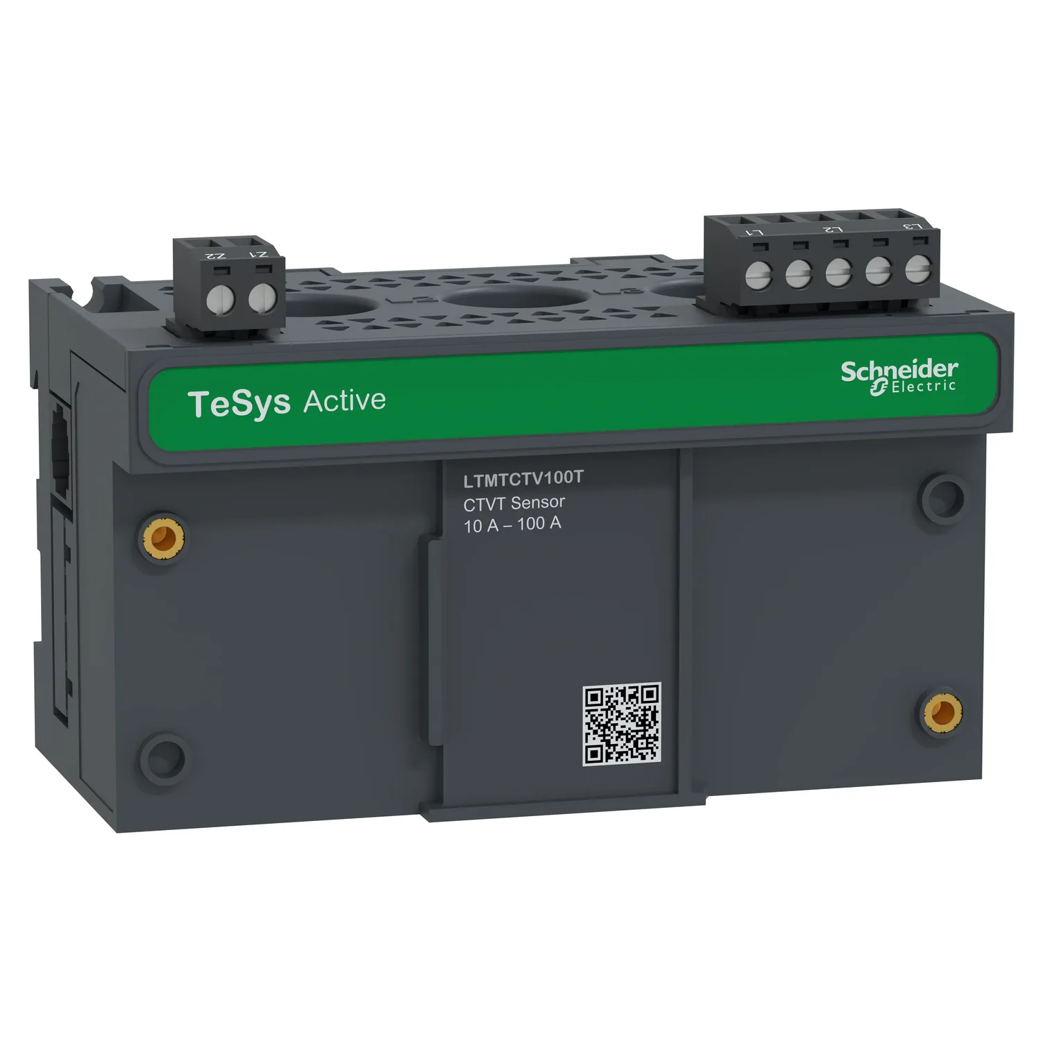 Schneider LTMTCTV100T - TeSys Tera Current+Voltage Measuring Horizontal Sensor Module 10-100A
