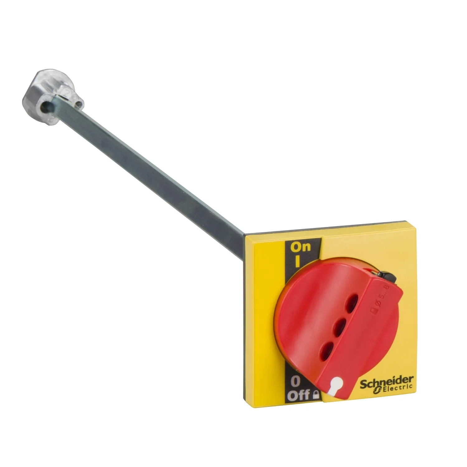 Schneider LV428942 - Vorderseitiger Drehgriff INS 40-160, roter Griff