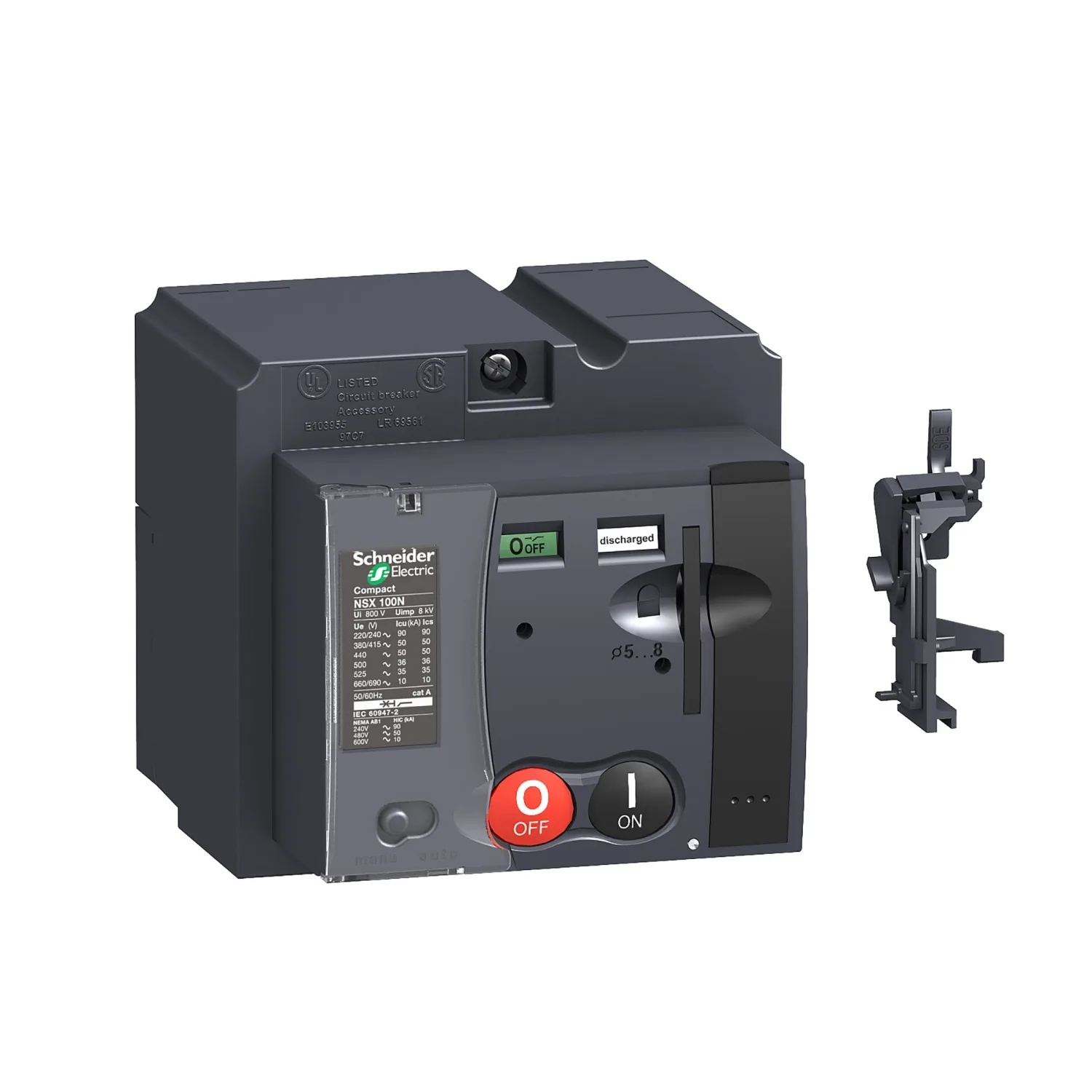 Schneider LV429434 - standart motor mekanizma modülü MT100/160, ComPact NSX100/160, 220/240 VAC 50/60 Hz, 208/277 VAC 60 Hz