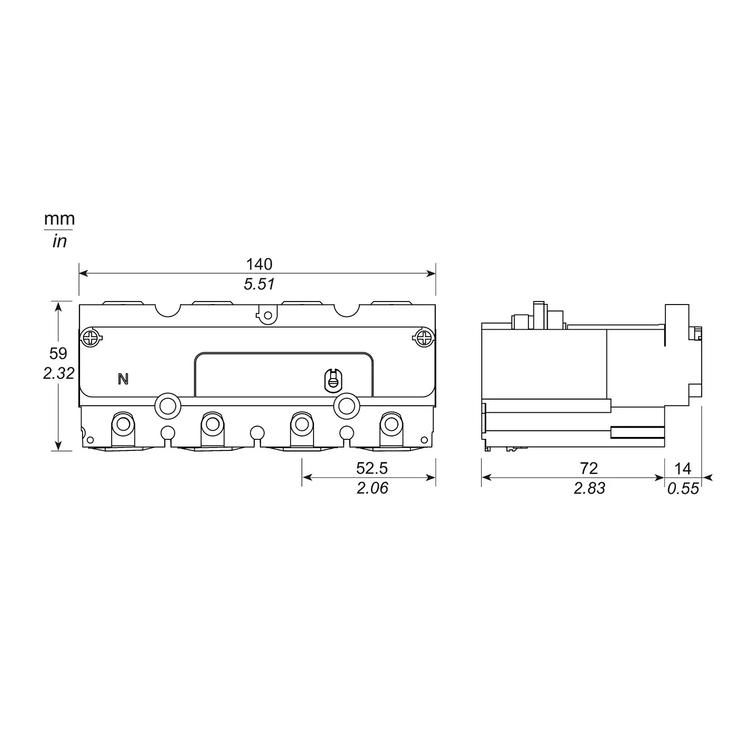 LV434021 - PowerTag NSX Energy M250 3P+N - 2
