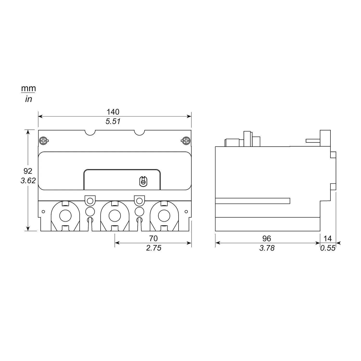 PowerTag Messmodul 3P für ComPact NSX 400-630 Kompaktleistungsschalter bis 630A - 2