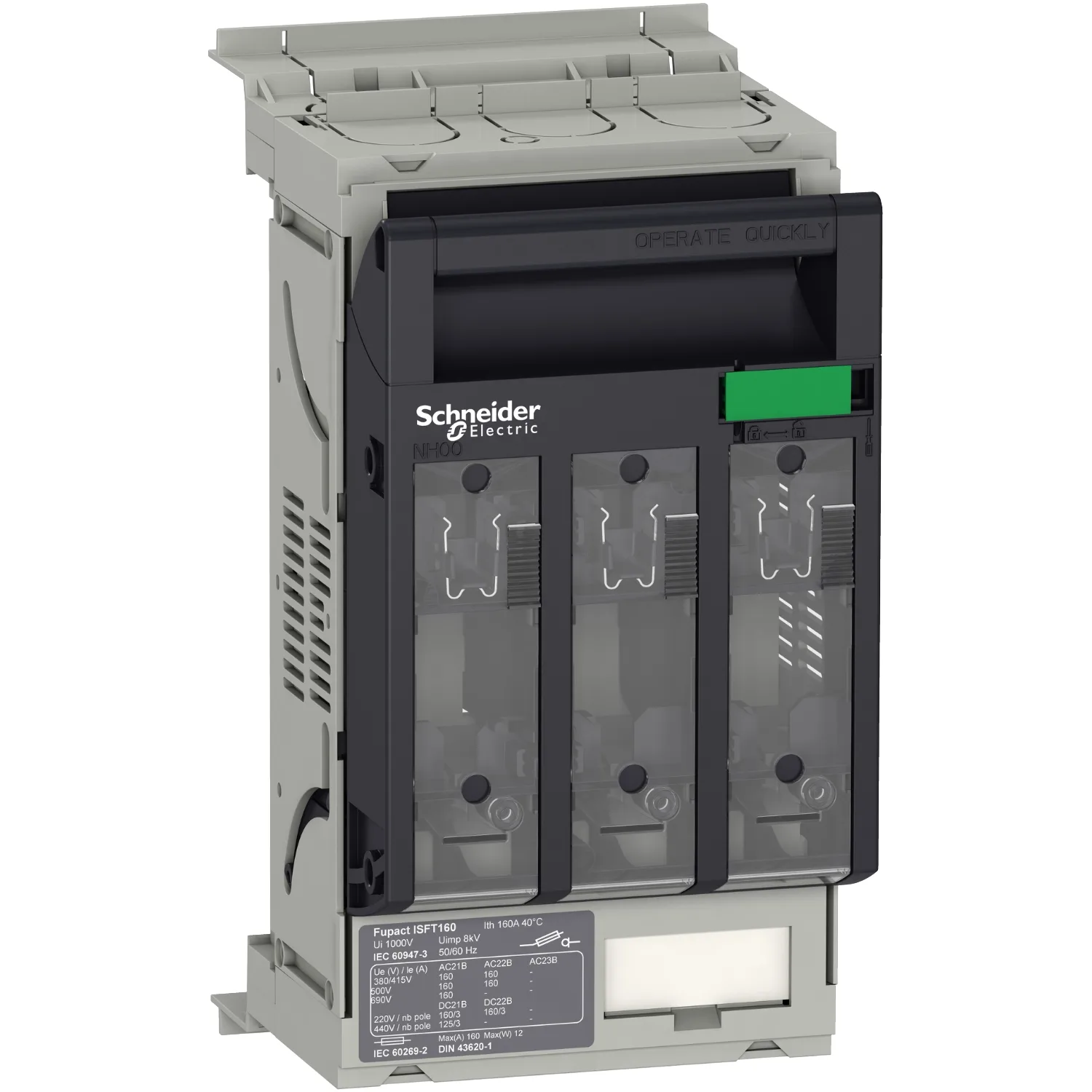 Schneider LV480803 - ISFT160FUSE-SWITCH hook 60MM M8 TERM