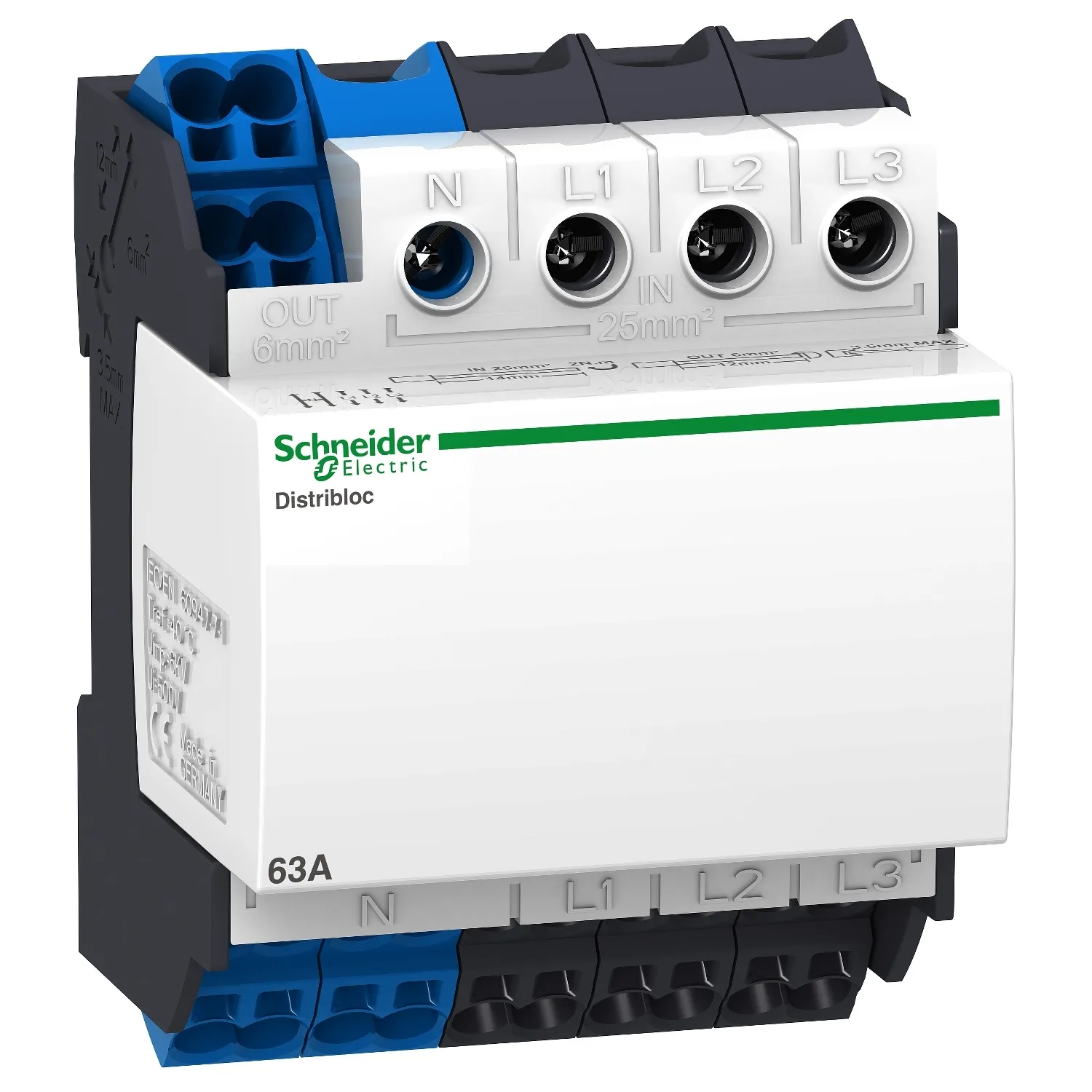 Schneider LVS04040 - LVS04040 - Linergy - 4P 63A 24 Delikli (üstten beslemeli)