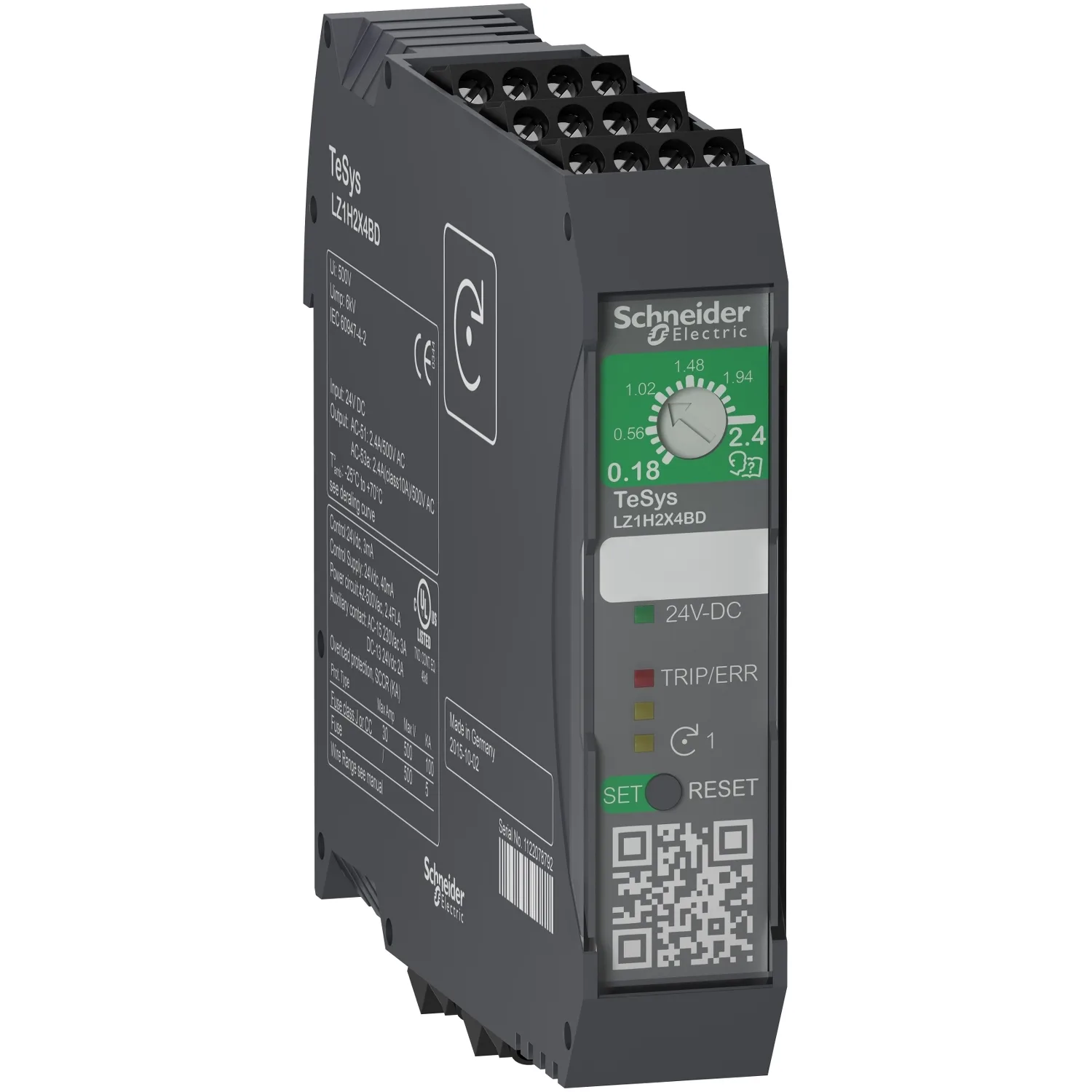 Schneider LZ1H6X5BD - TeSys H Direkt Yolverici 3kW 24VDC