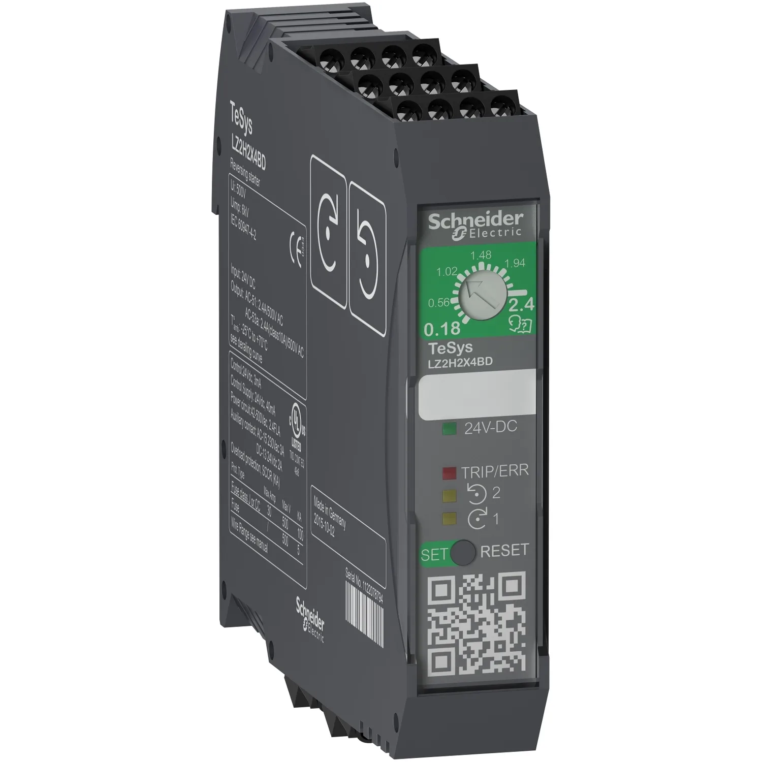 Schneider LZ2H2X4FU - LZ2H2X4FU - TeSys H Enversor Yolverici 0.75kW 110VAC