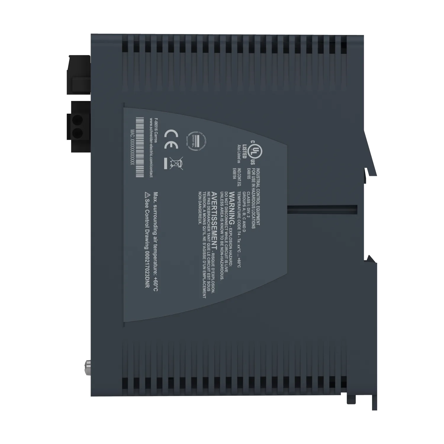 Modicon Managed Switch, 4 Ports für Kupfer (4TX 10/100 Mbit/s) - 4