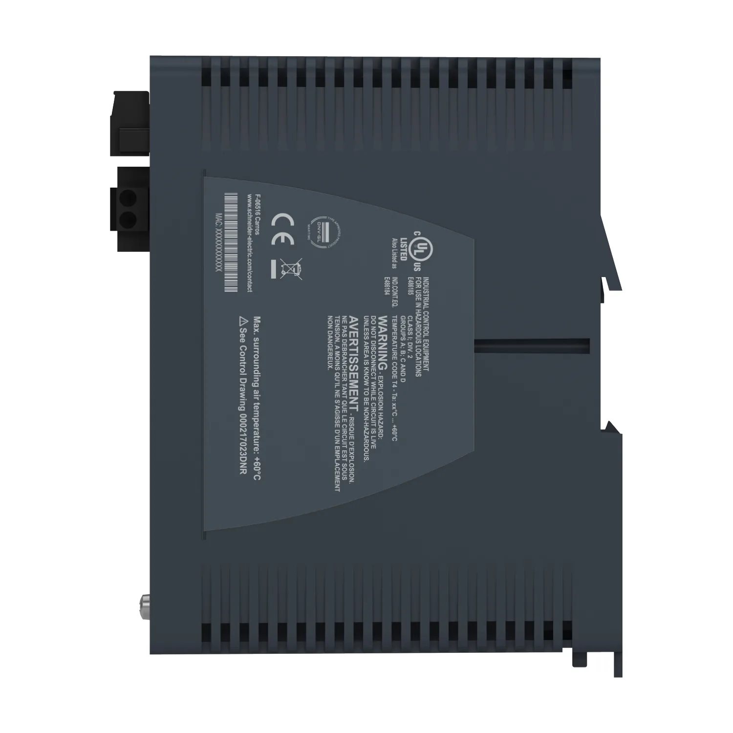MCSESM083F23F0 - Modicon Managed Switch 8TX - 3