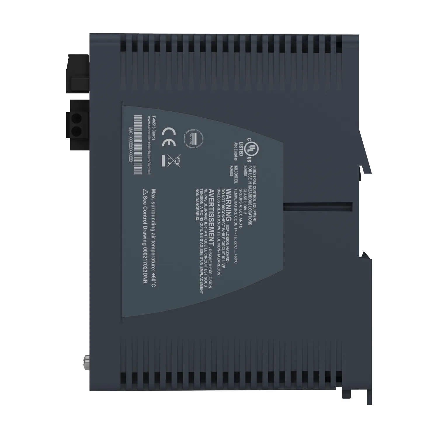 MCSESM093F1CU0 - Modicon Managed Switch 8TX/1FX-MM - 3