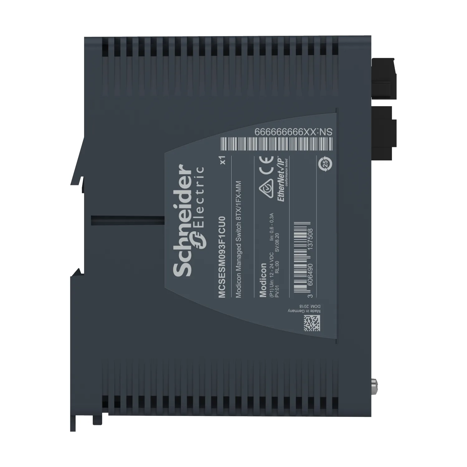 MCSESM093F1CU0 - Modicon Managed Switch 8TX/1FX-MM - 4