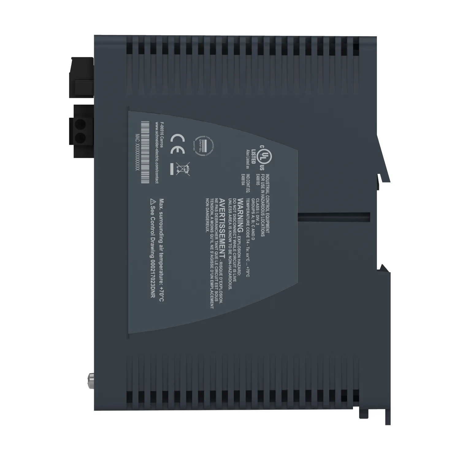MCSESM103F2CS0H - Modicon Managed Switch 8TX/2FX-SM-Harsh - 2