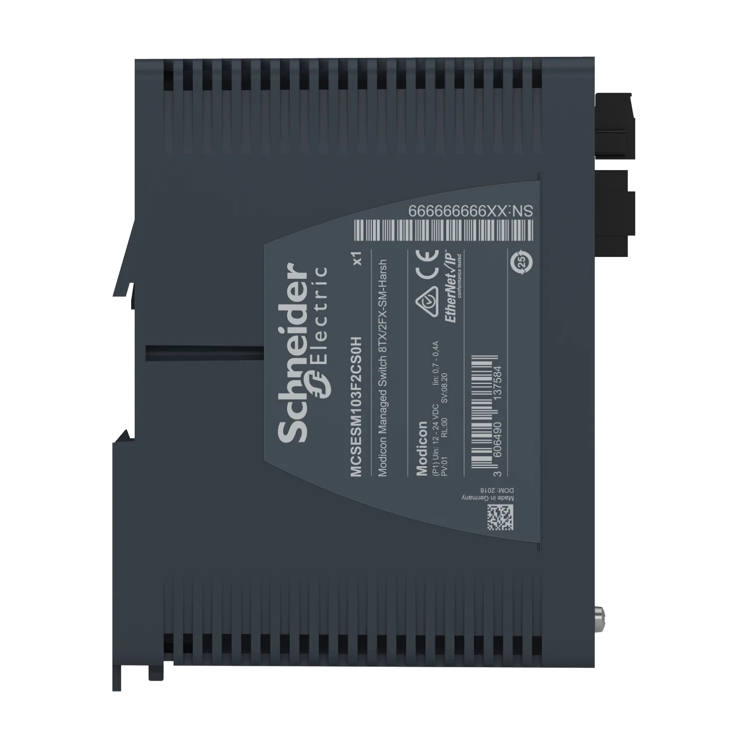 MCSESM103F2CS0H - Modicon Managed Switch 8TX/2FX-SM-Harsh - 4