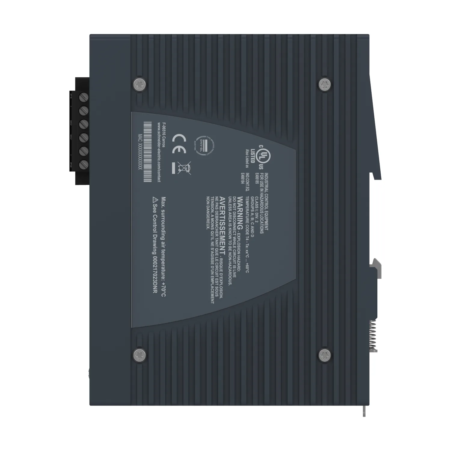 MCSESP083F23G0 - Modicon PoE Managed Switch 8TX - 3