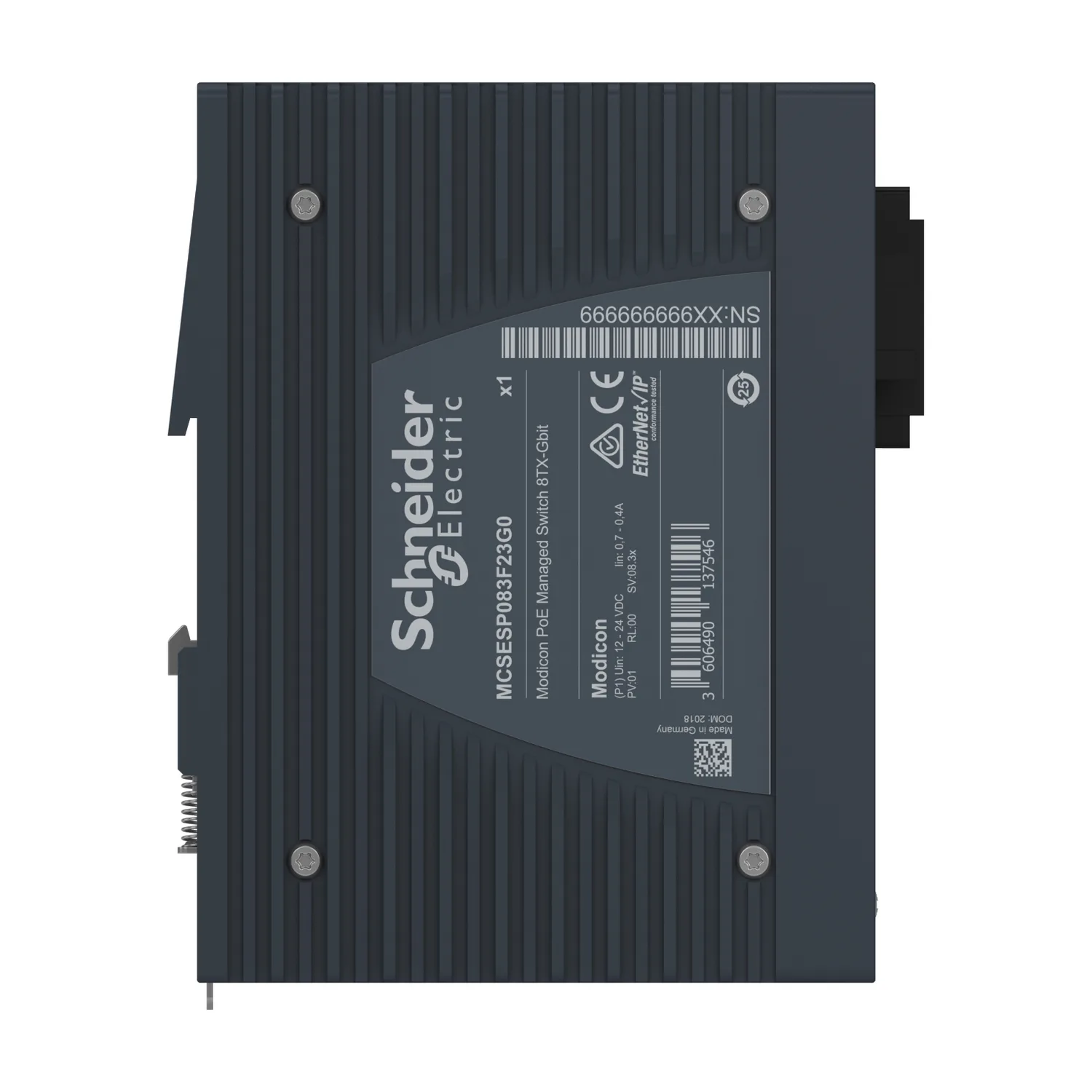 MCSESP083F23G0 - Modicon PoE Managed Switch 8TX - 5