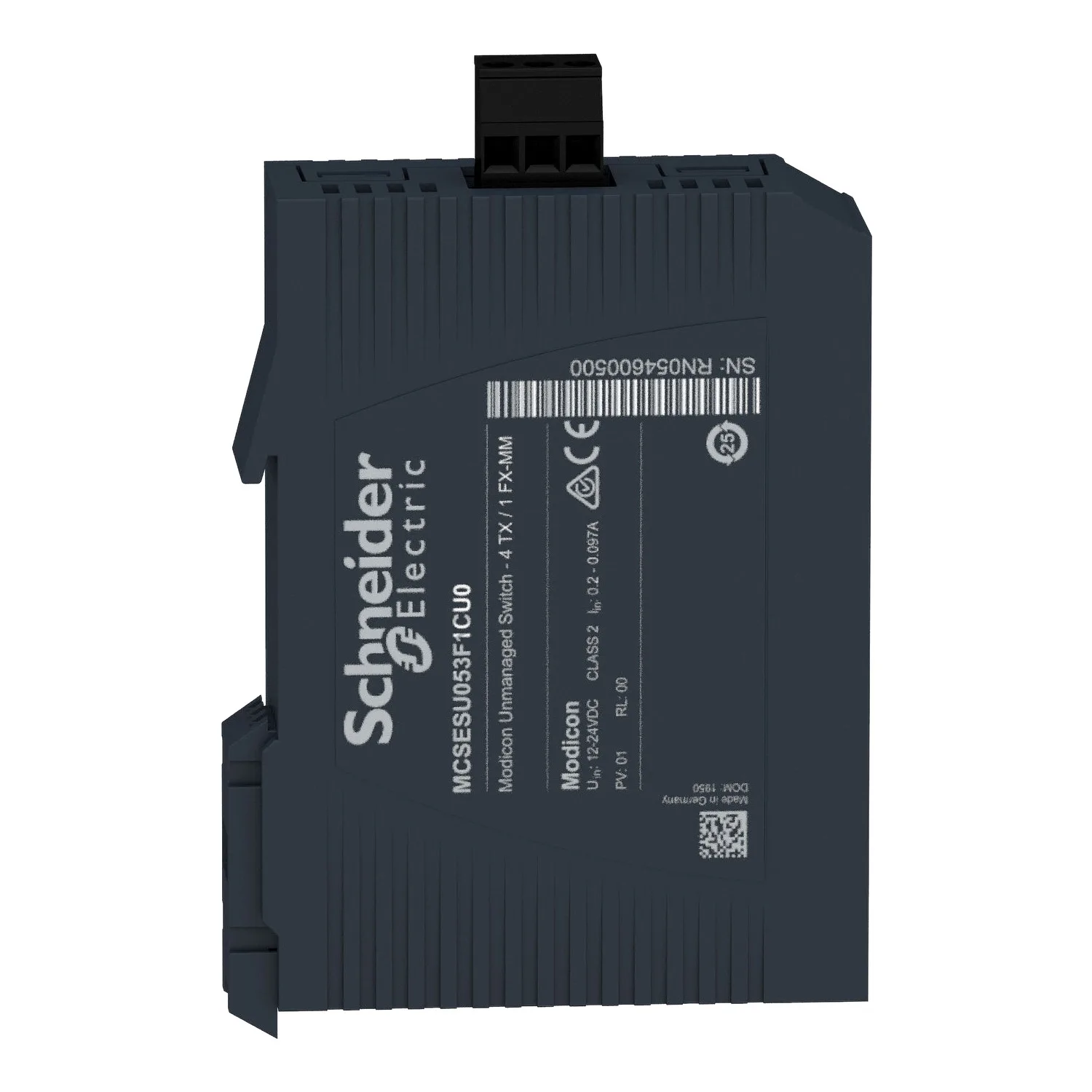 MCSESU053F1CU0 - Modicon Unmanaged Switch - 4TX/1FX-MM - 3
