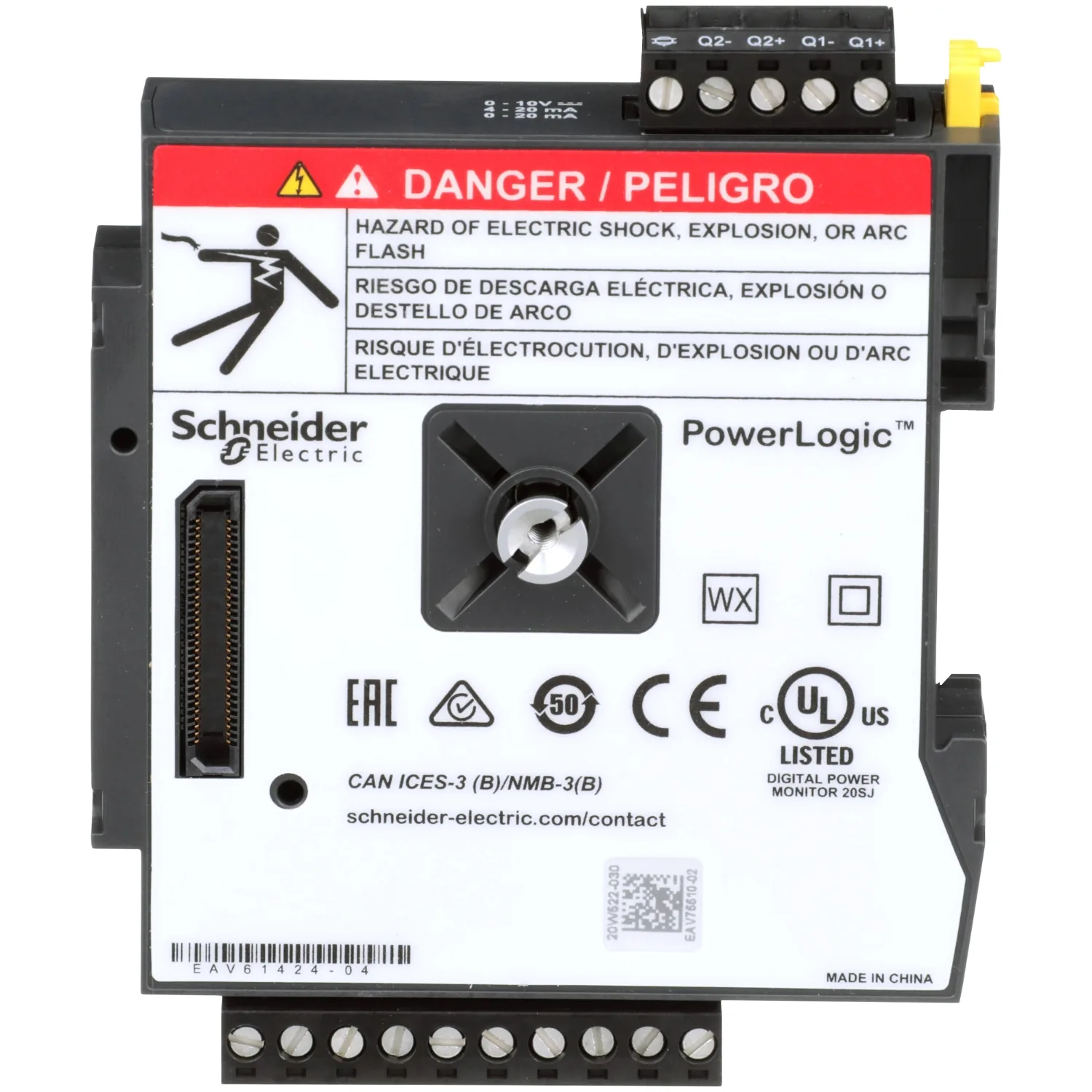 METSEPM89M0024 - PM8000/ION7400 I/O module, 4 AI, 2 AO - 5