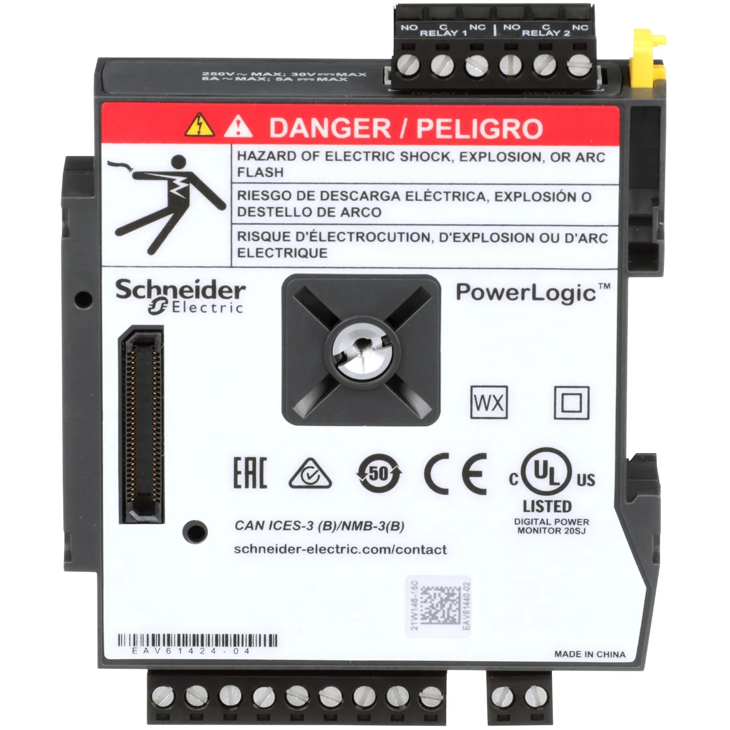 METSEPM89M2600 - PM8000/ION7400 I/O module, 6 DI, 2 Form-C Output - 4