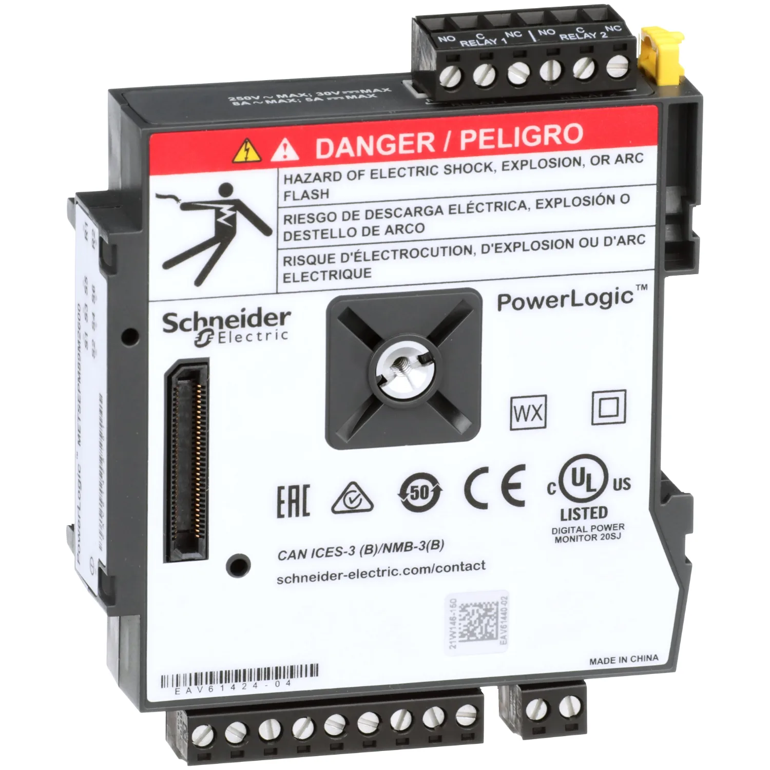 Schneider METSEPM89M2600 - PM8000/ION7400 I/O module, 6 DI, 2 Form-C Output