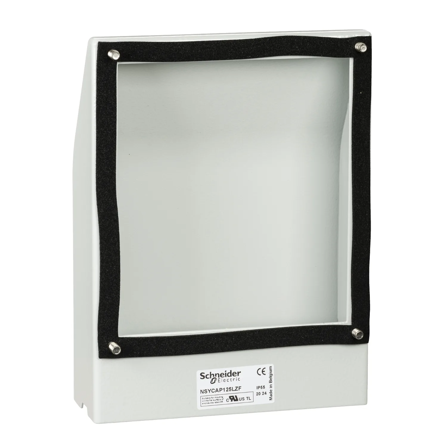 Aluzink-Abdeckungsausschnitt 125x125mm mit Filter IP55 - 3