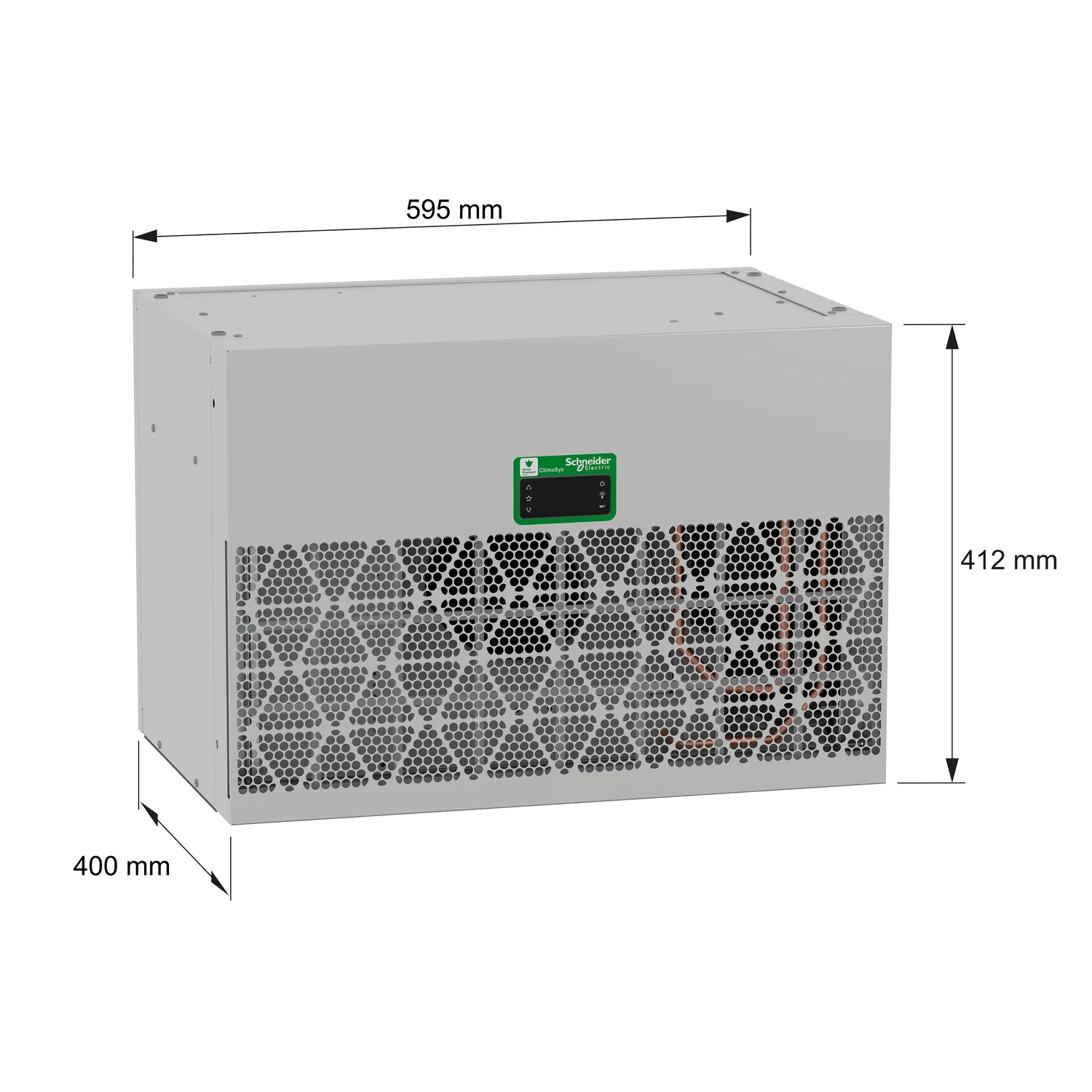 Dachaufbau-Kühlgerät, vernetzt, Climasys CU, 1,2kW, 2 polig, 400/460V, 50/60Hz, IP54 - 2