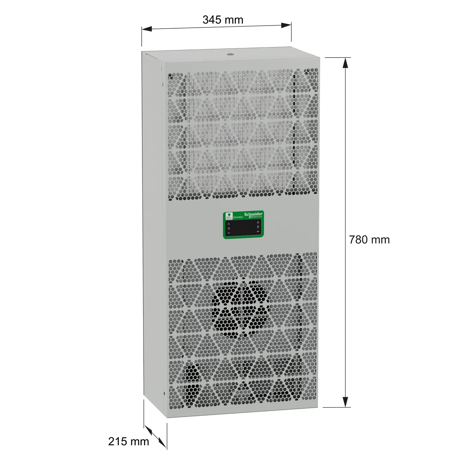 Wandanbau-Kühlgerät, vernetzt, Climasys CU, 1kW, 2 polig, 400/460V, 50/60Hz, IP55 - 2