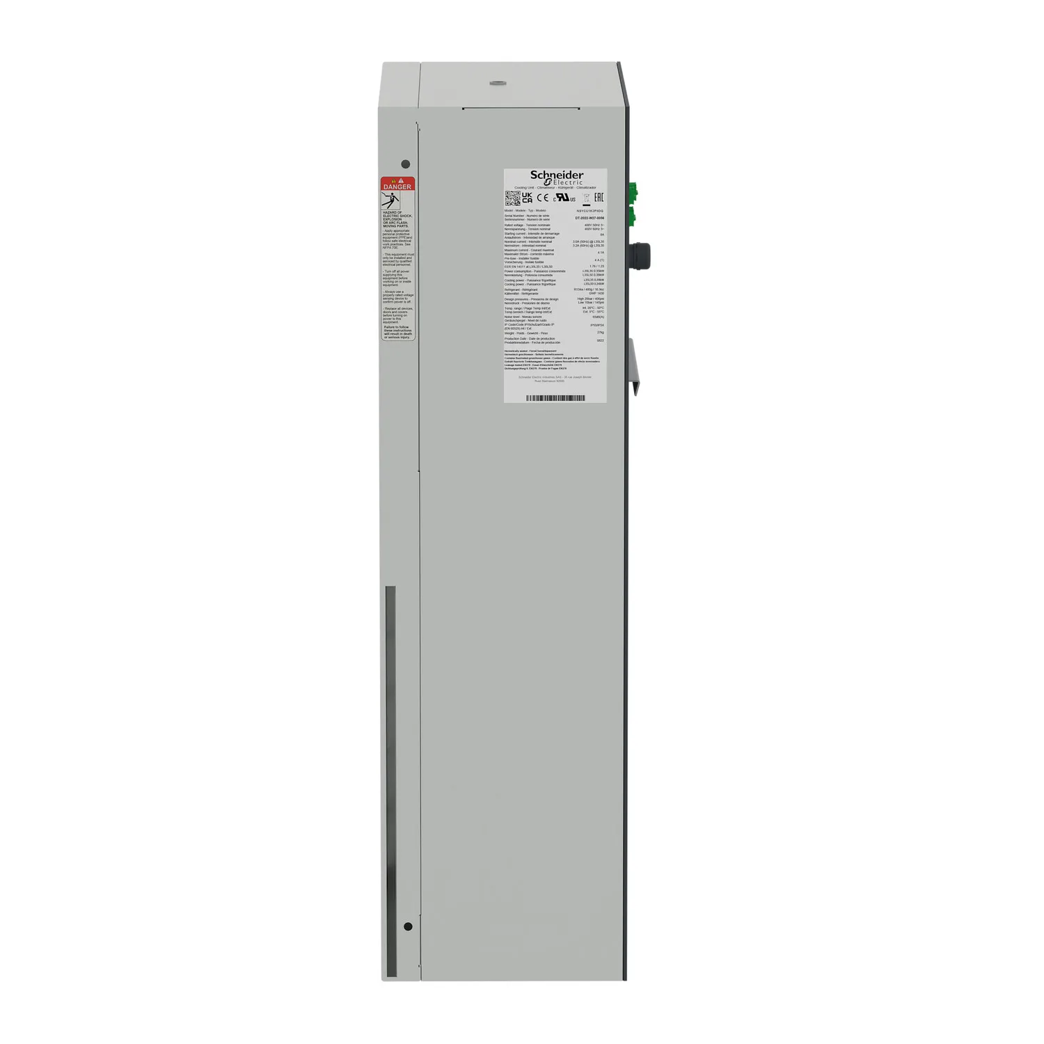 Wandanbau-Kühlgerät, vernetzt, Climasys CU, 1kW, 2 polig, 400/460V, 50/60Hz, IP55 - 6