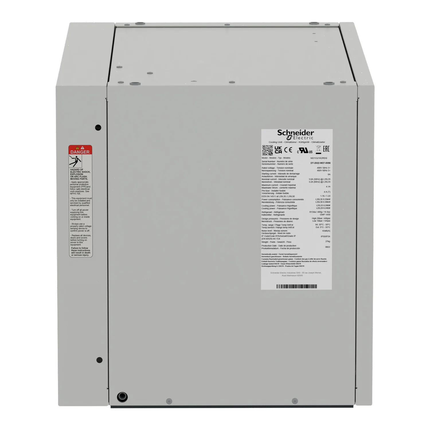 Dachaufbau-Kühlgerät, vernetzt, Climasys CU, 1,2kW, 230V, 50/60Hz, IP54 - 5