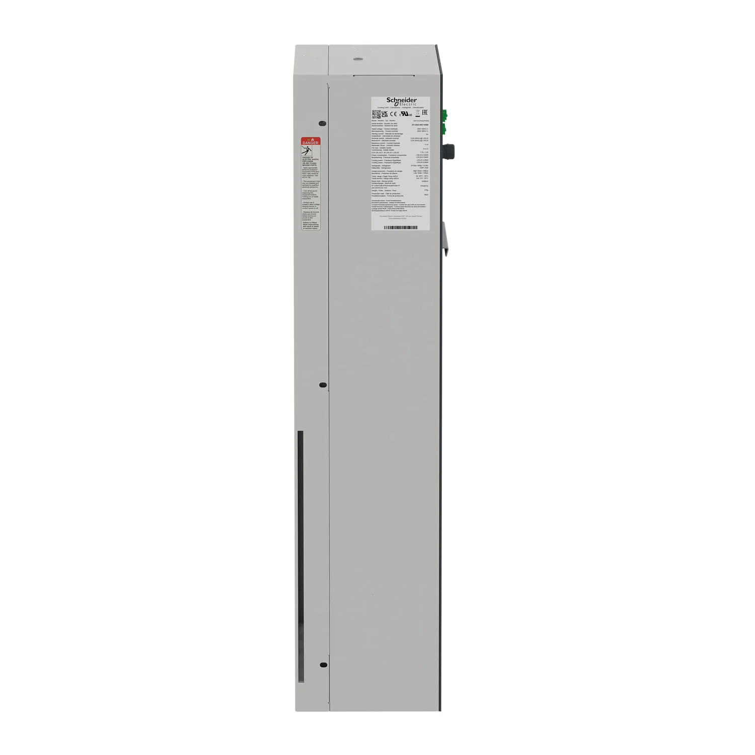 NSYCU1K62P4DG - Side-Mounted Cooling Unit, Climasys CU, 1k6W, 2-Pole, 400/460V, 50/60Hz, IP55 - 6