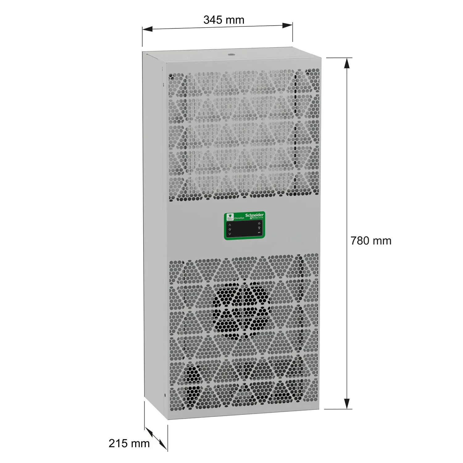 NSYCU1KDG - Side-Mounted Cooling Unit, Climasys CU, 1kW, 230V, 50/60Hz, IP55 - 2