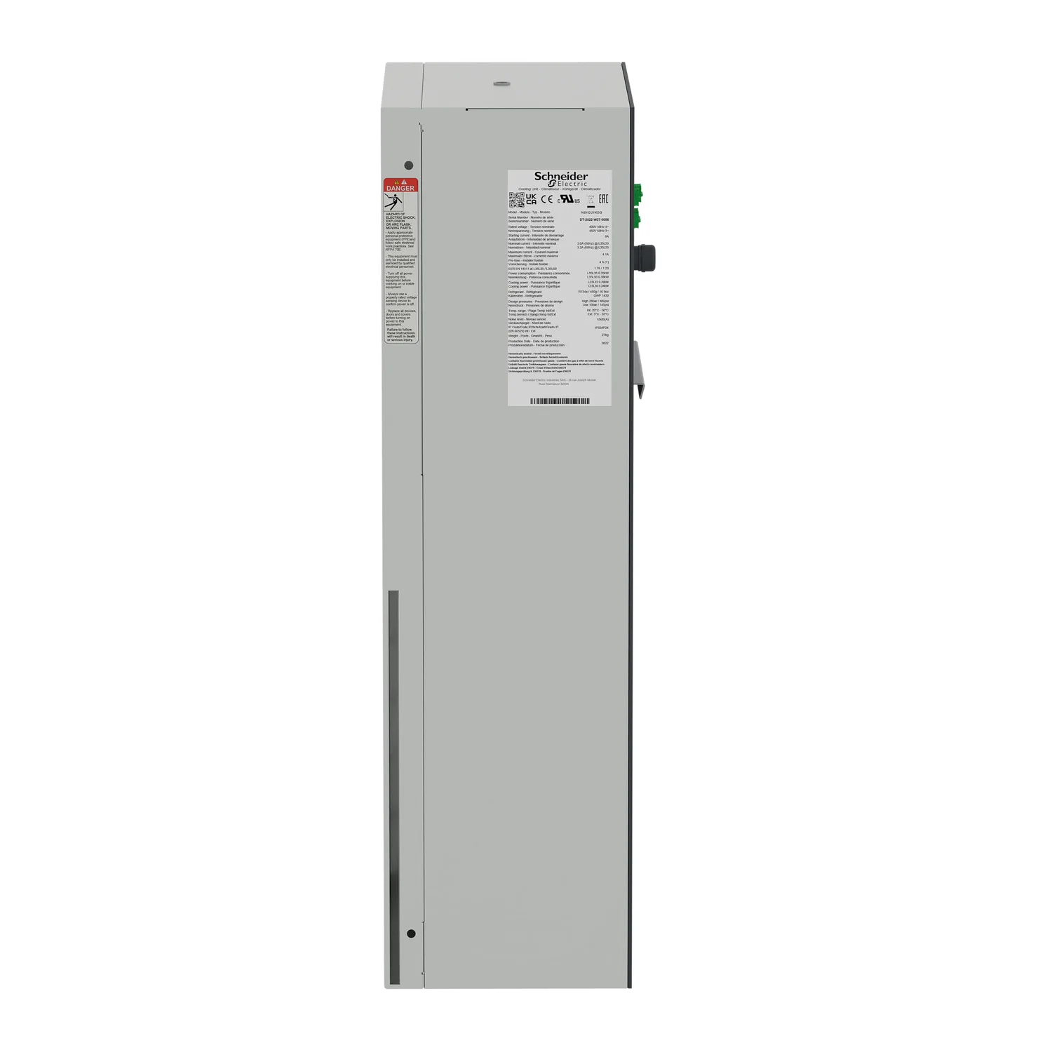 NSYCU1KDG - Side-Mounted Cooling Unit, Climasys CU, 1kW, 230V, 50/60Hz, IP55 - 3