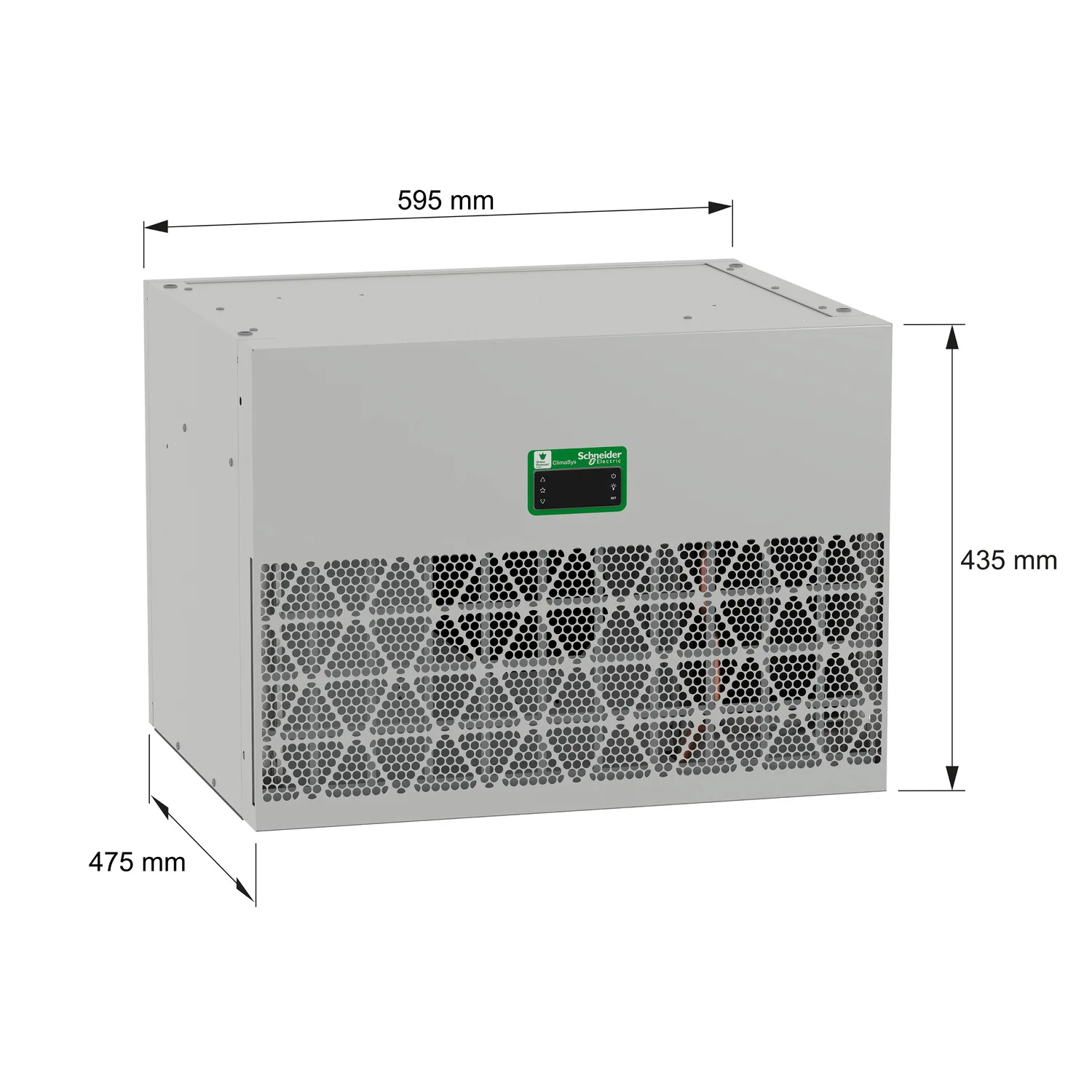 NSYCU2K3P4RDG - Çatı Bağlantılı Soğutma Ünitesi, Climasys CU, 2kW, 3 kutuplu, 380/460V, 50/60Hz, IP54 - 2
