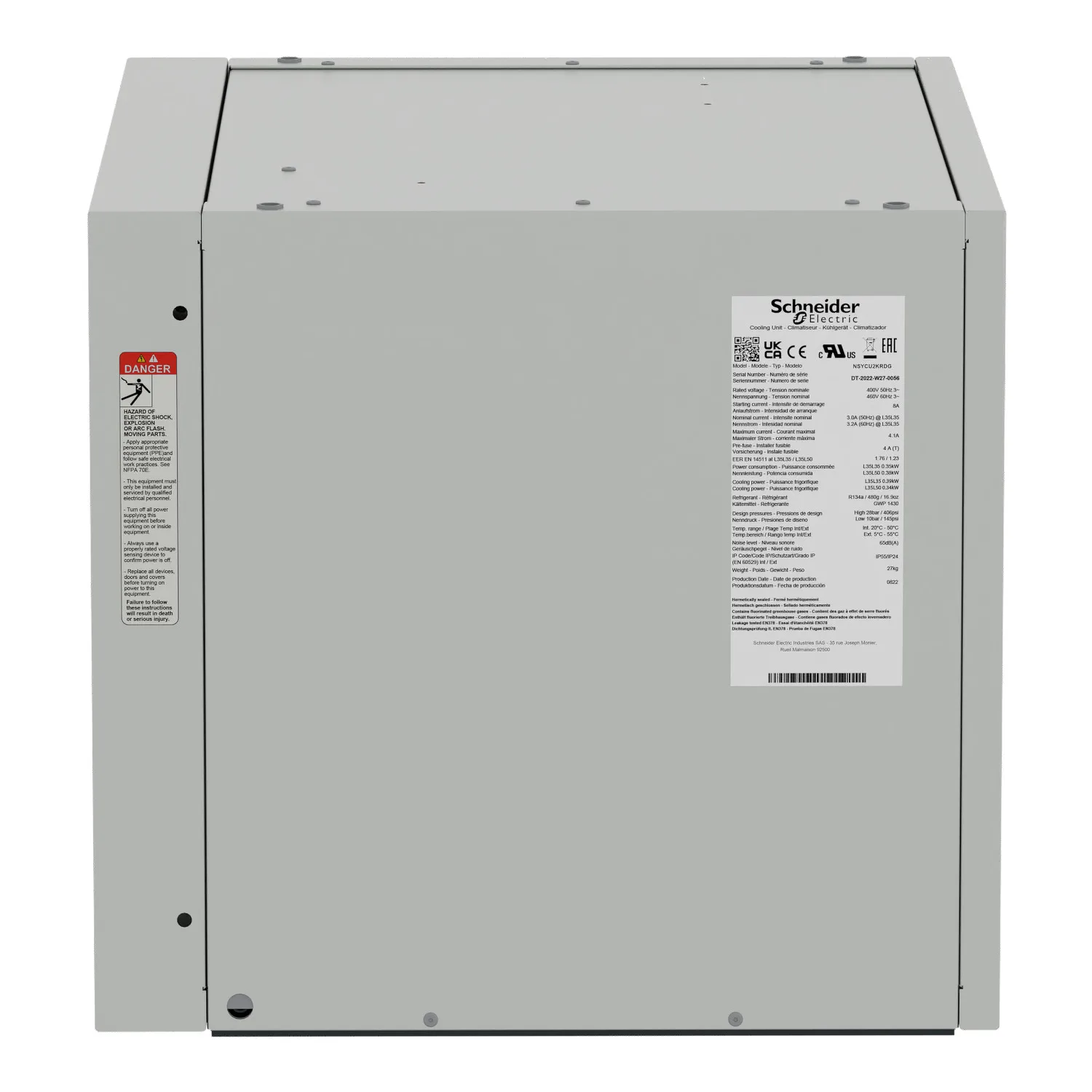 Dachaufbau-Kühlgerät, vernetzt, Climasys CU, 2kW, 230V, 50/60Hz, IP54 - 4