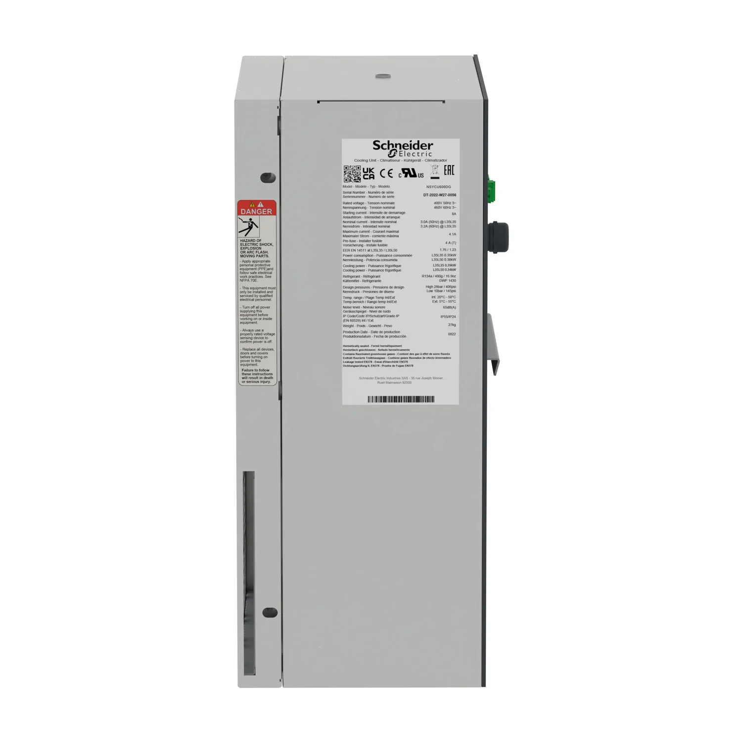 Wandanbau-Kühlgerät, vernetzt, Climasys CU, 600W, 230V, 50/60Hz, IP55 - 6